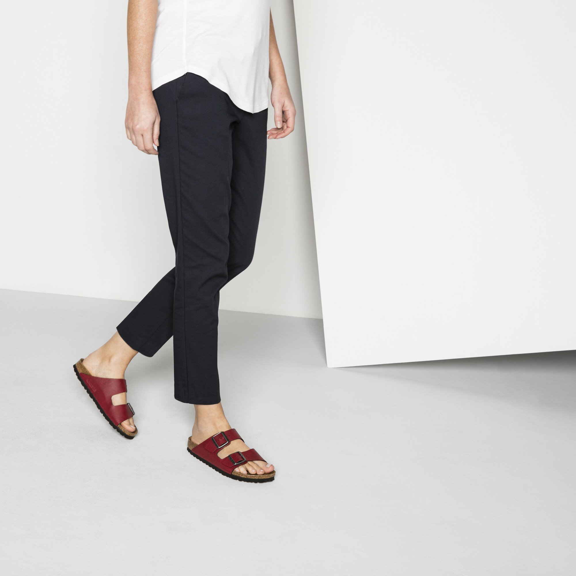 birkenstock arizona vegan pull up stone