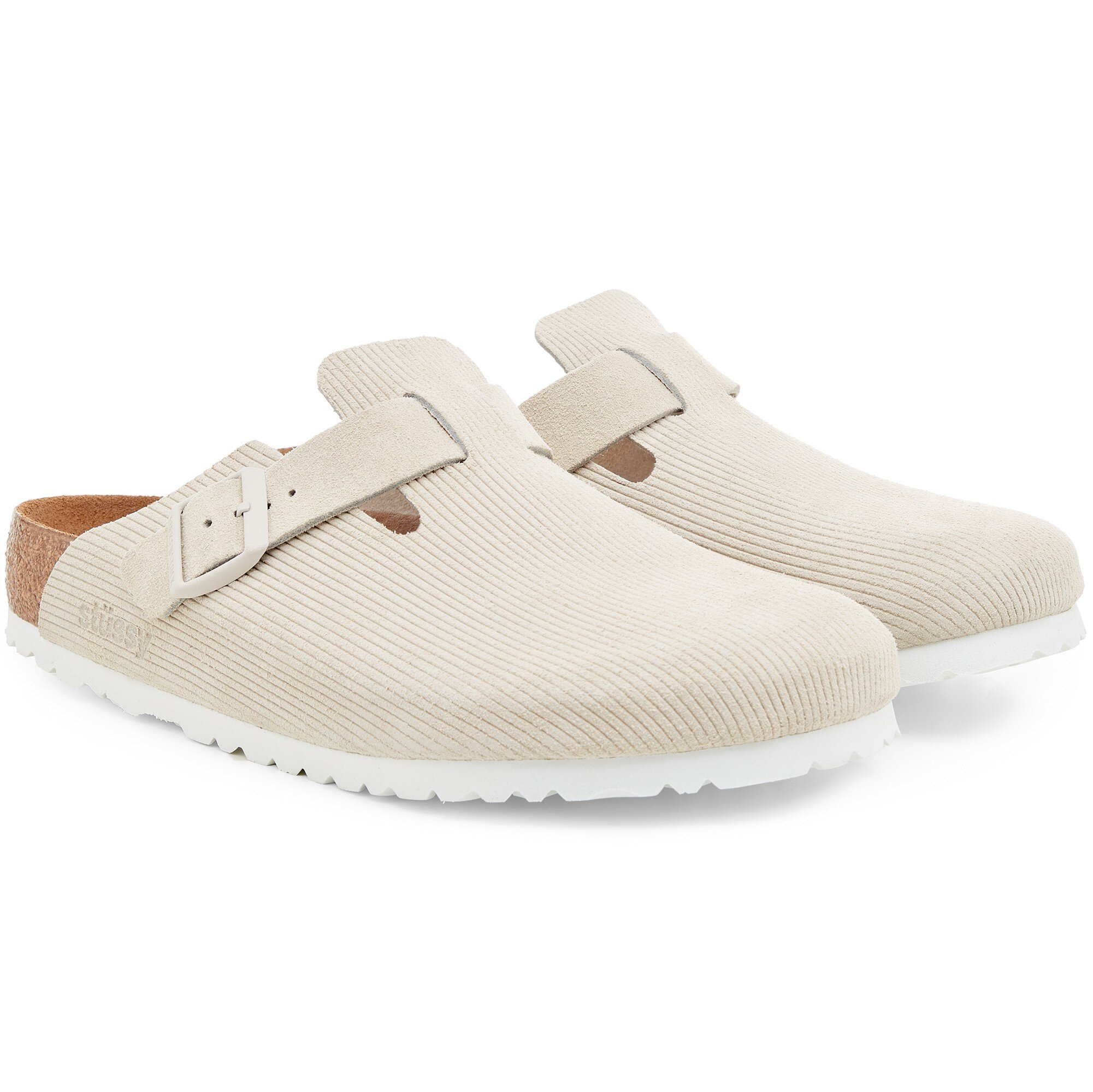 STUSSY×BIRKENSTOCK BOSTON CLOGS BONE