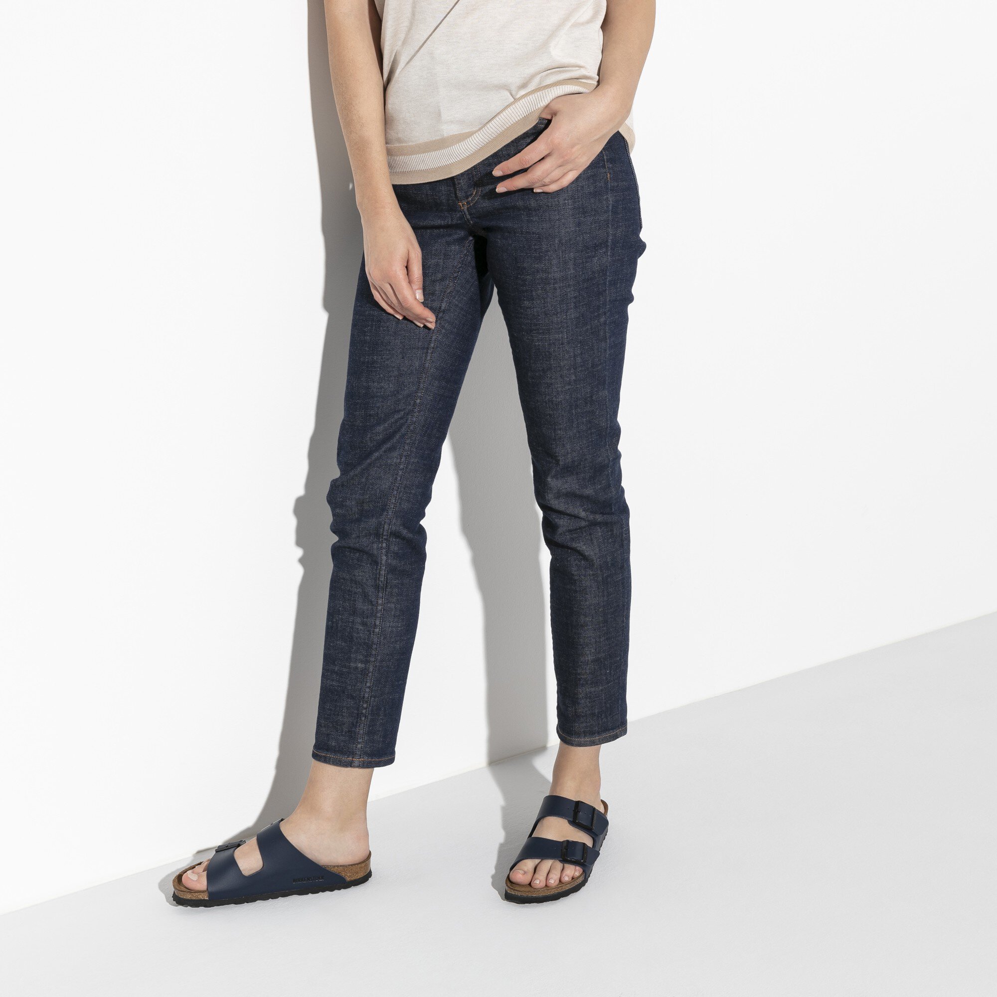 Arizona Soft Footbed Birko Flor Blue BIRKENSTOCK