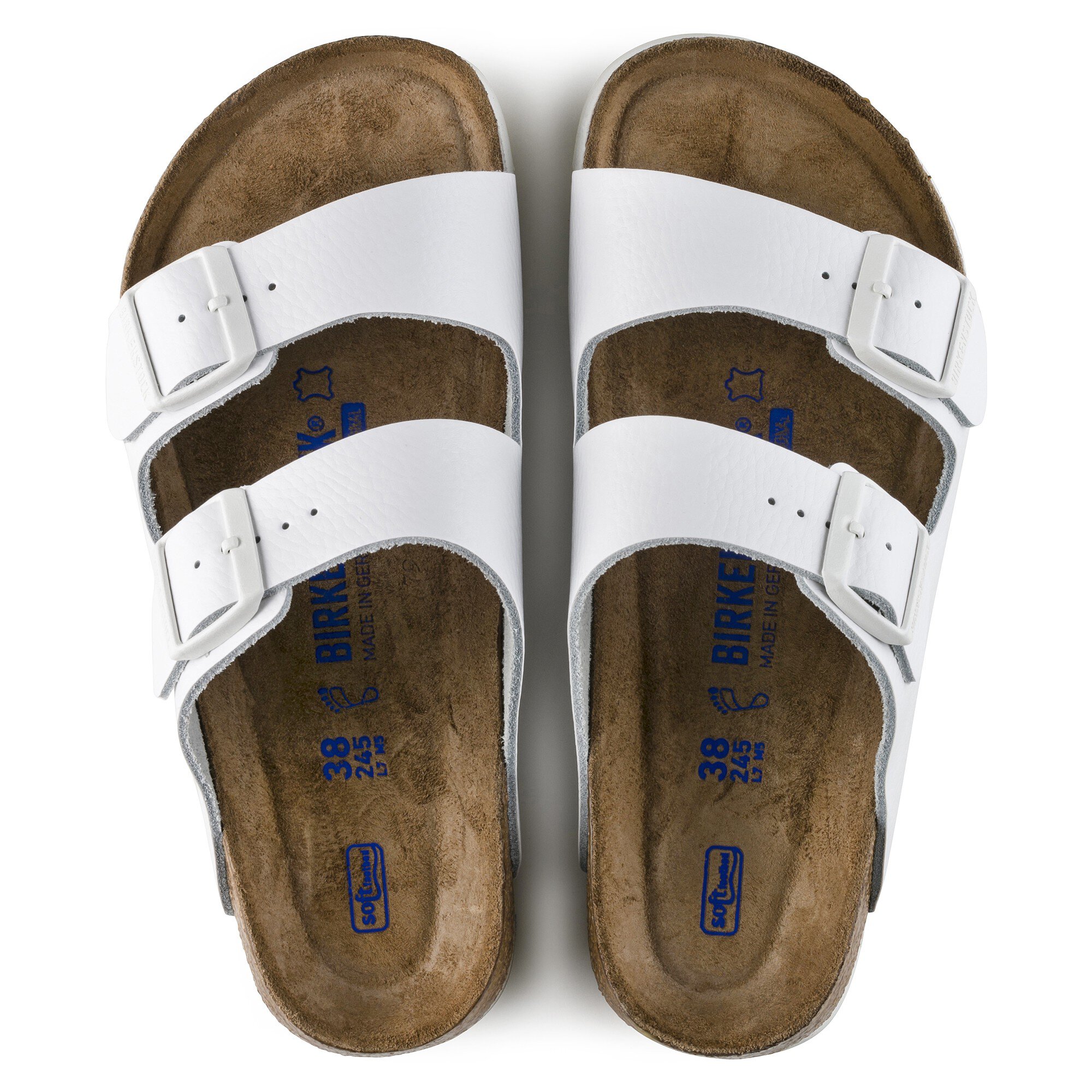 Footbed Leather White BIRKENSTOCK