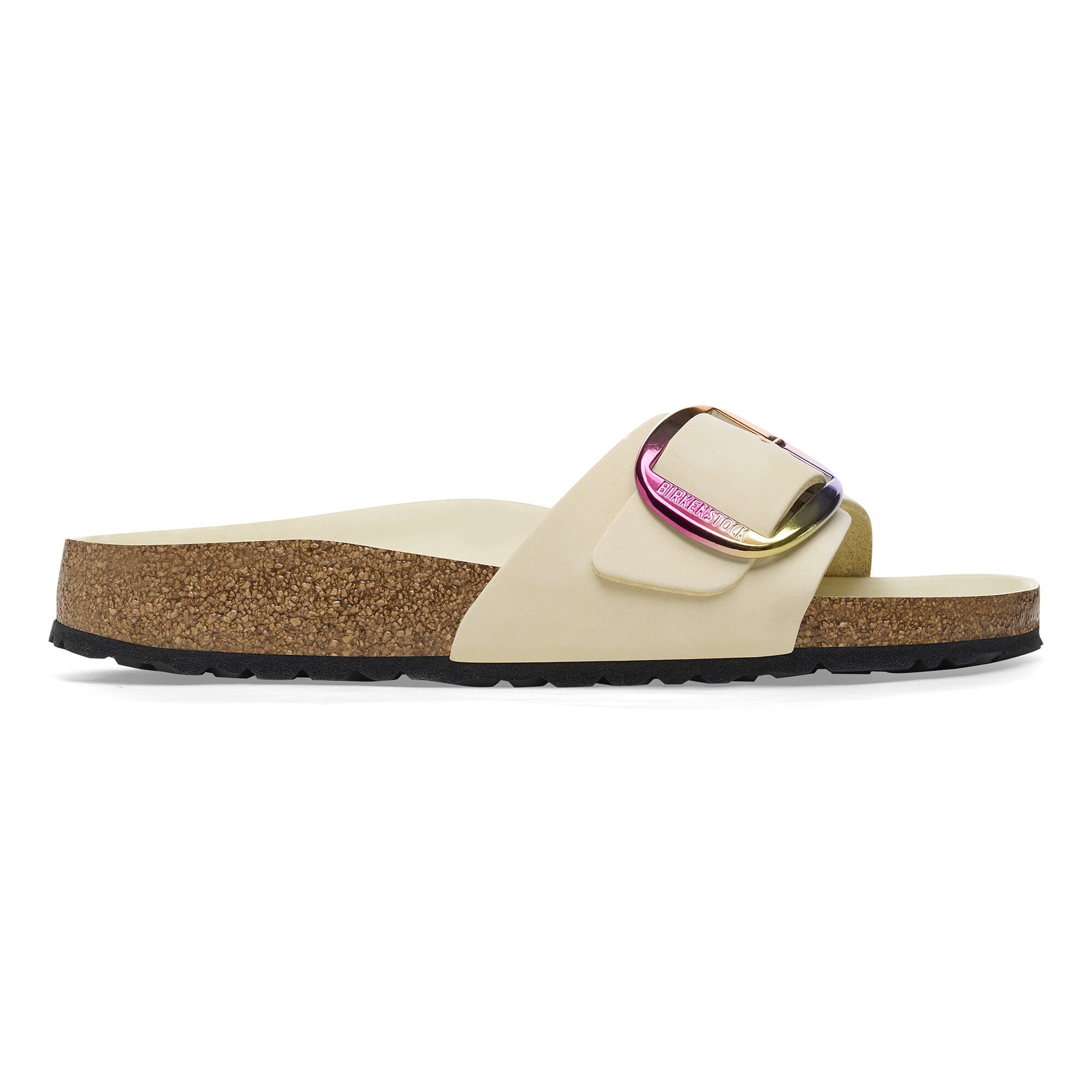 Madrid Big Buckle Nubuck Leather Ecru | BIRKENSTOCK