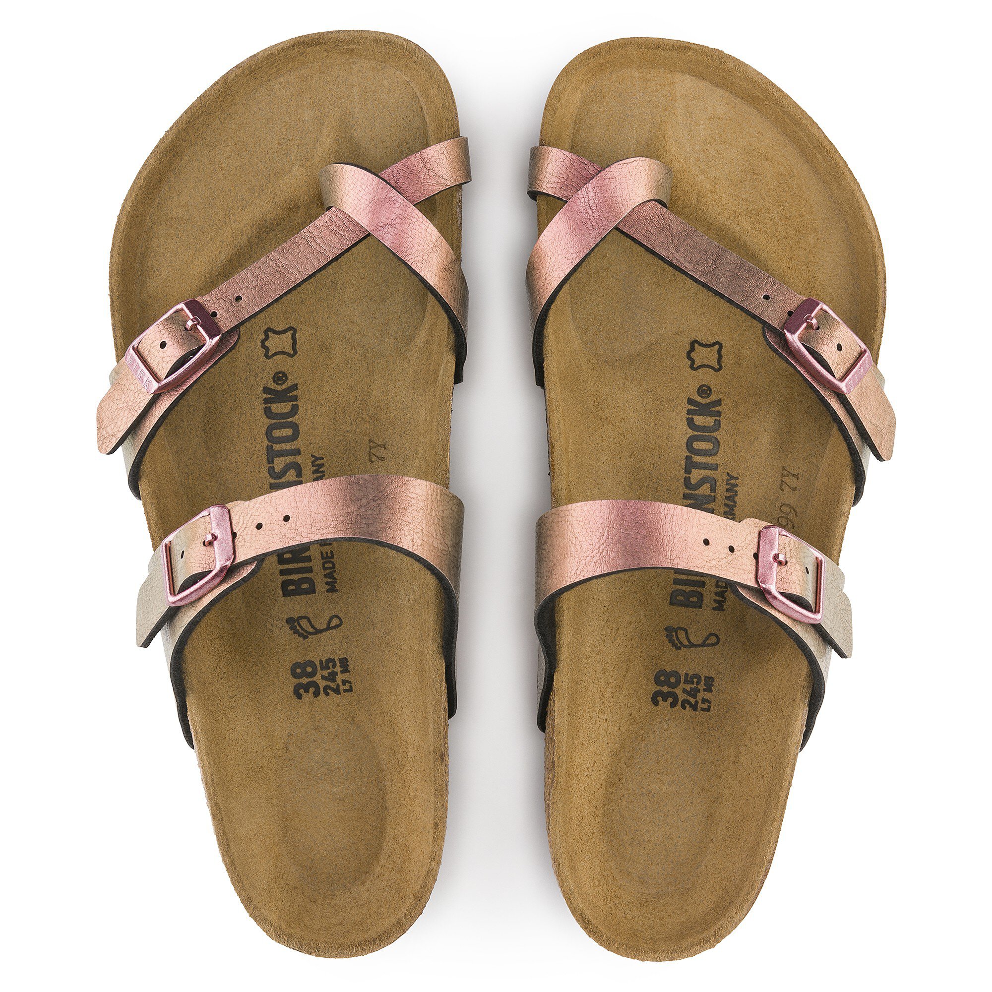 red mayari birkenstock sandals