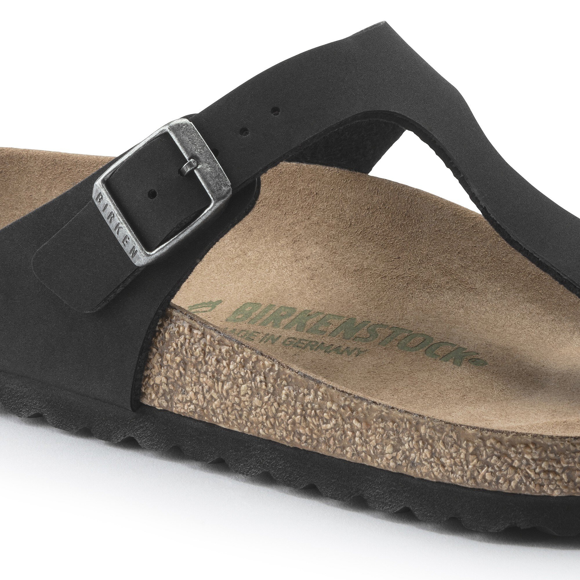 yderligere Udvikle kinakål Gizeh Vegan Birkibuc Black | BIRKENSTOCK