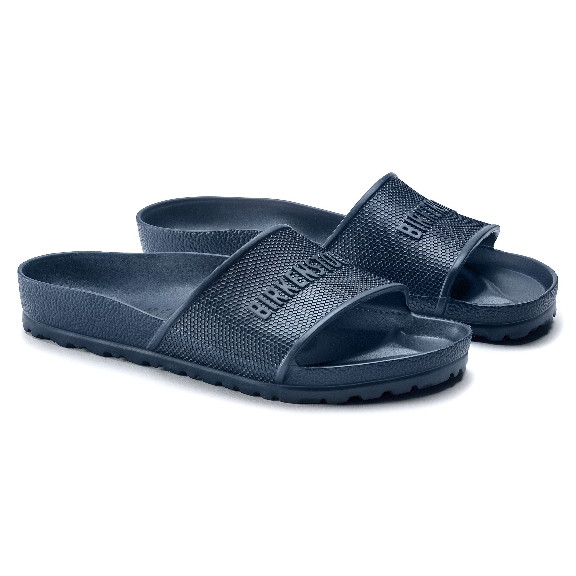 navy birkenstock clogs