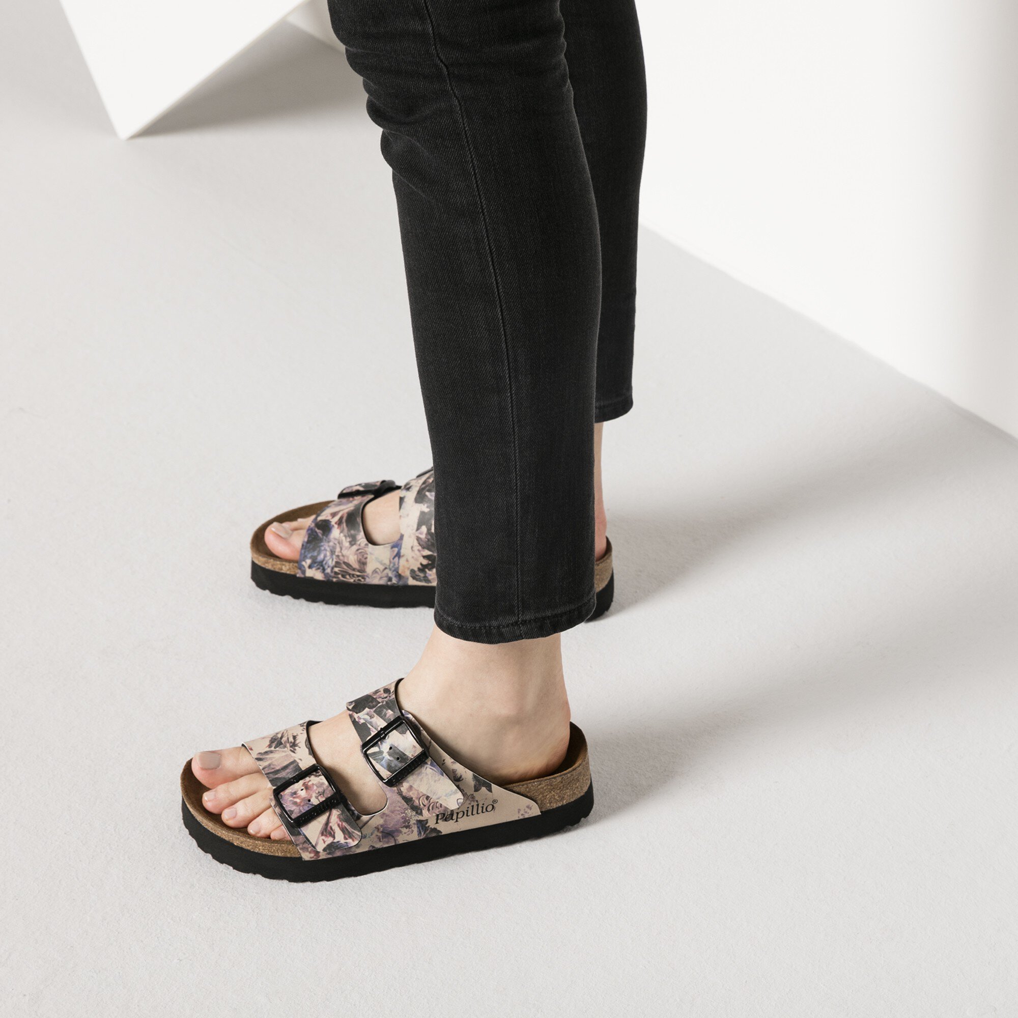 gold platform birkenstocks