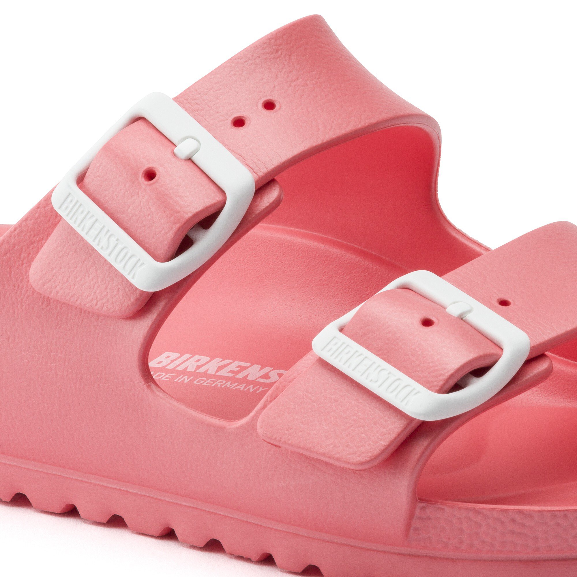 coral rubber birkenstocks