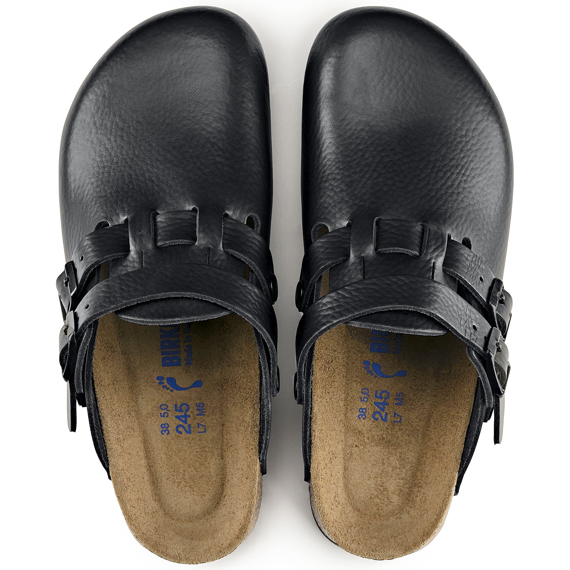 Kay SL Soft Footbed Natural Leather Black BIRKENSTOCK