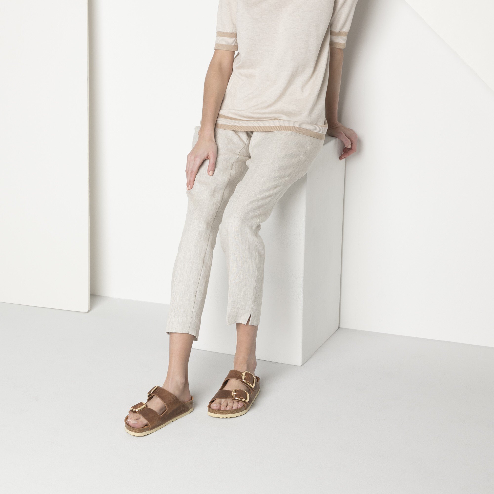 cognac birkenstocks