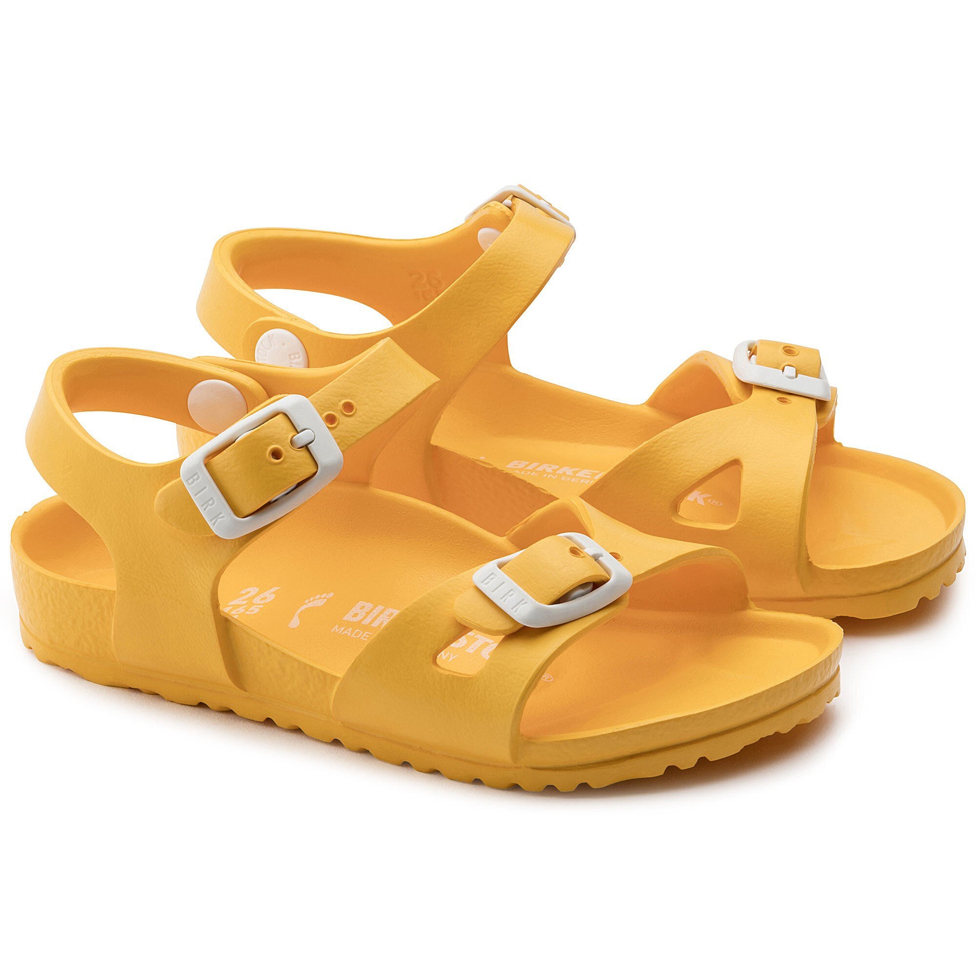 yellow birkenstocks eva