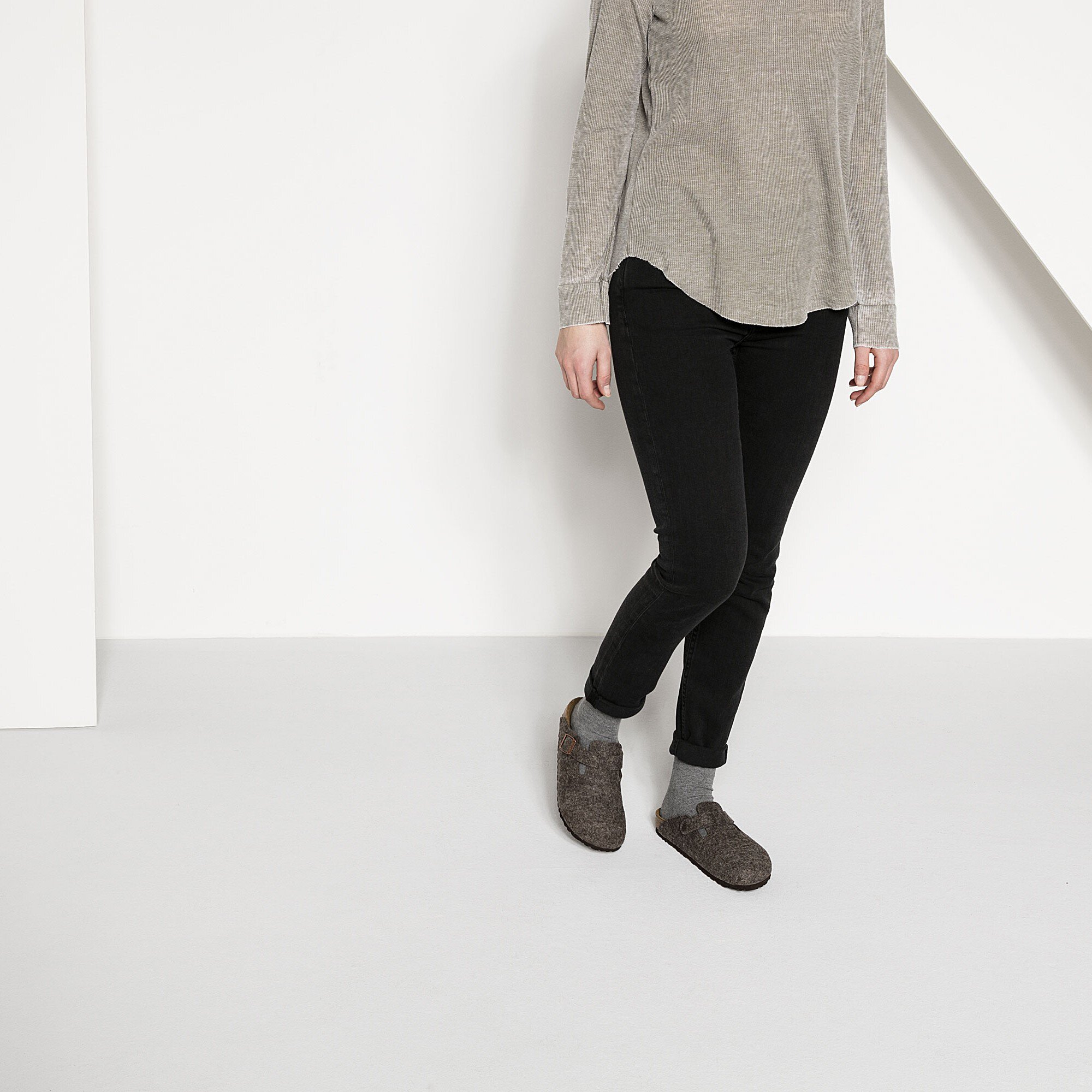 birkenstock wool clogs