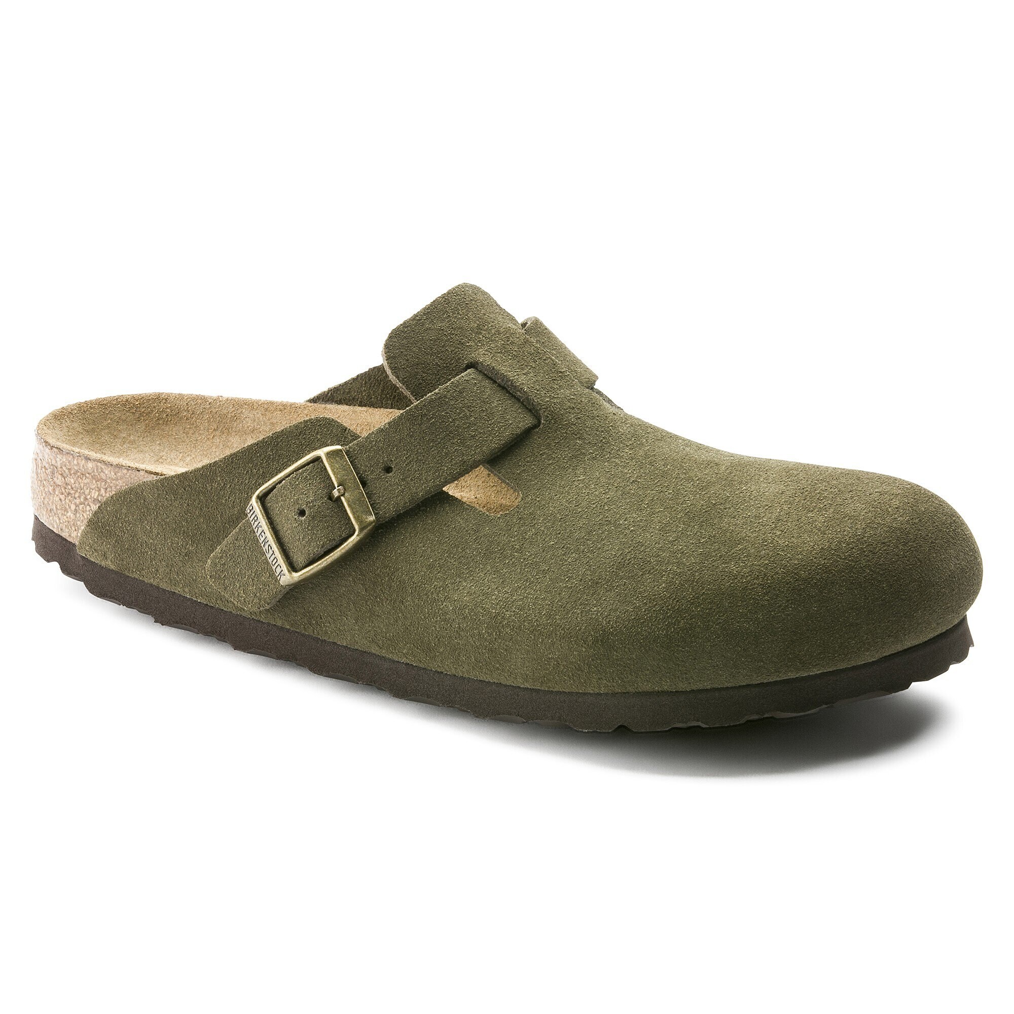 birkenstock boston clog suede