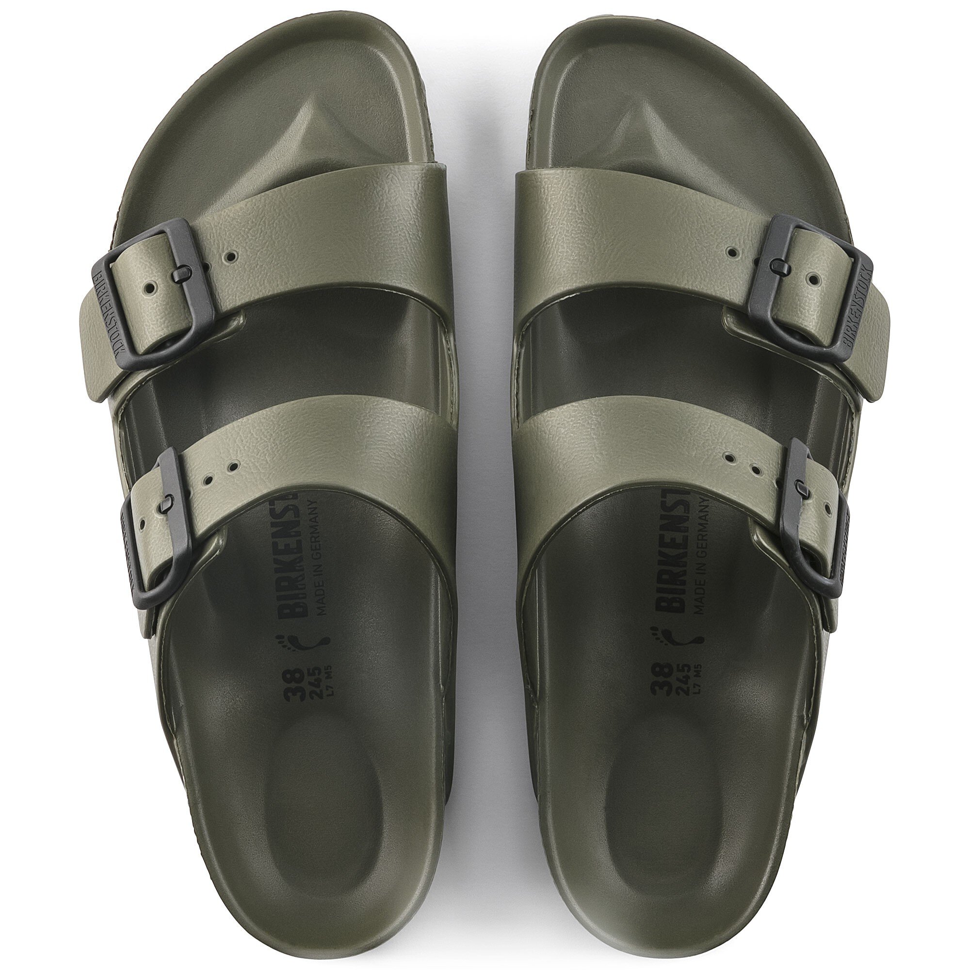 Khaki rubber birkenstocks Clearance