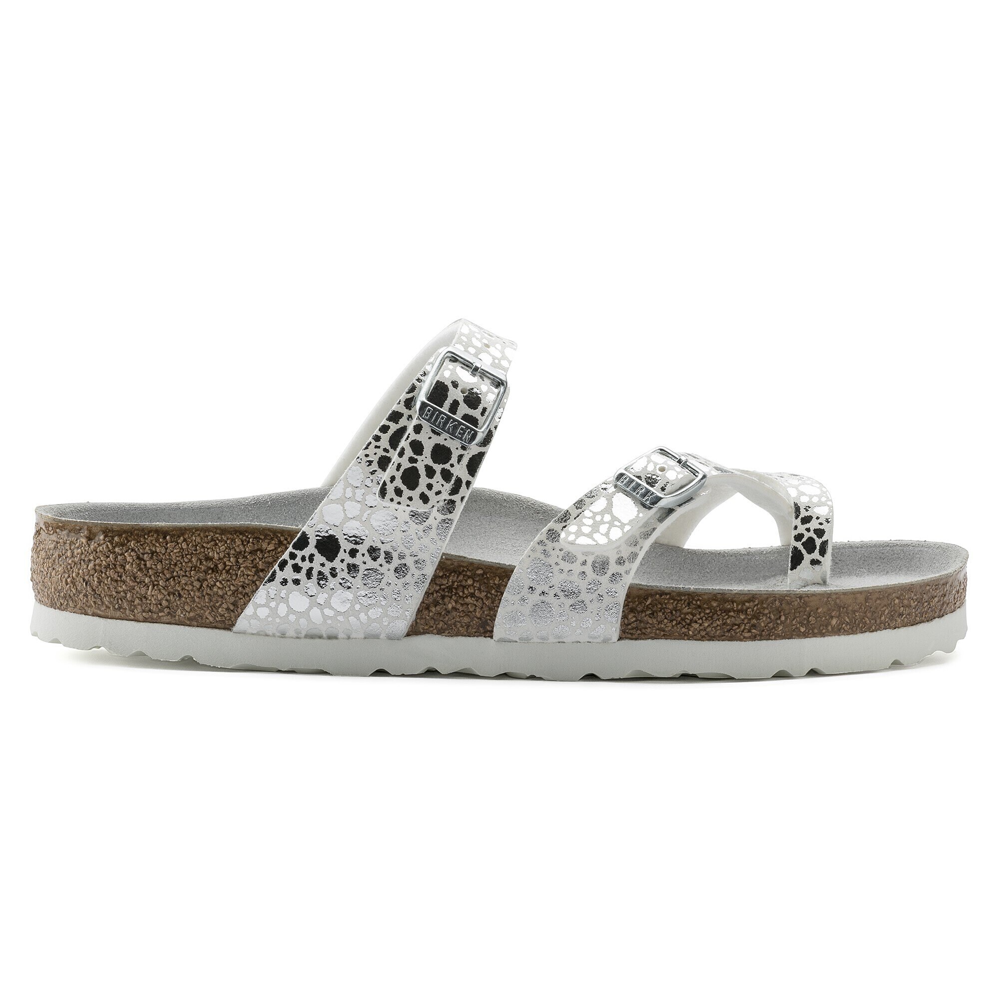 birkenstock mayari metallic stones silver
