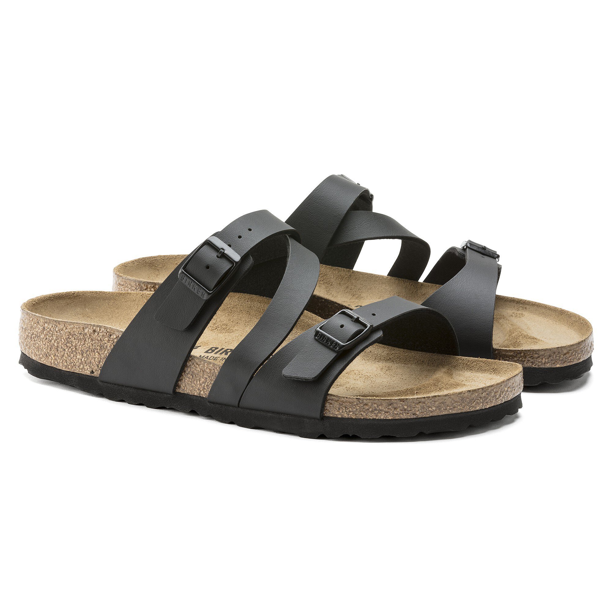 black birkenstock flip flops