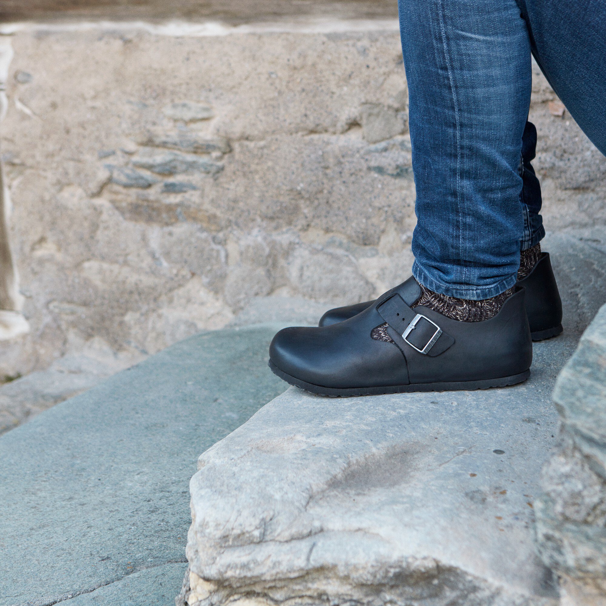 haflinger wool clogs