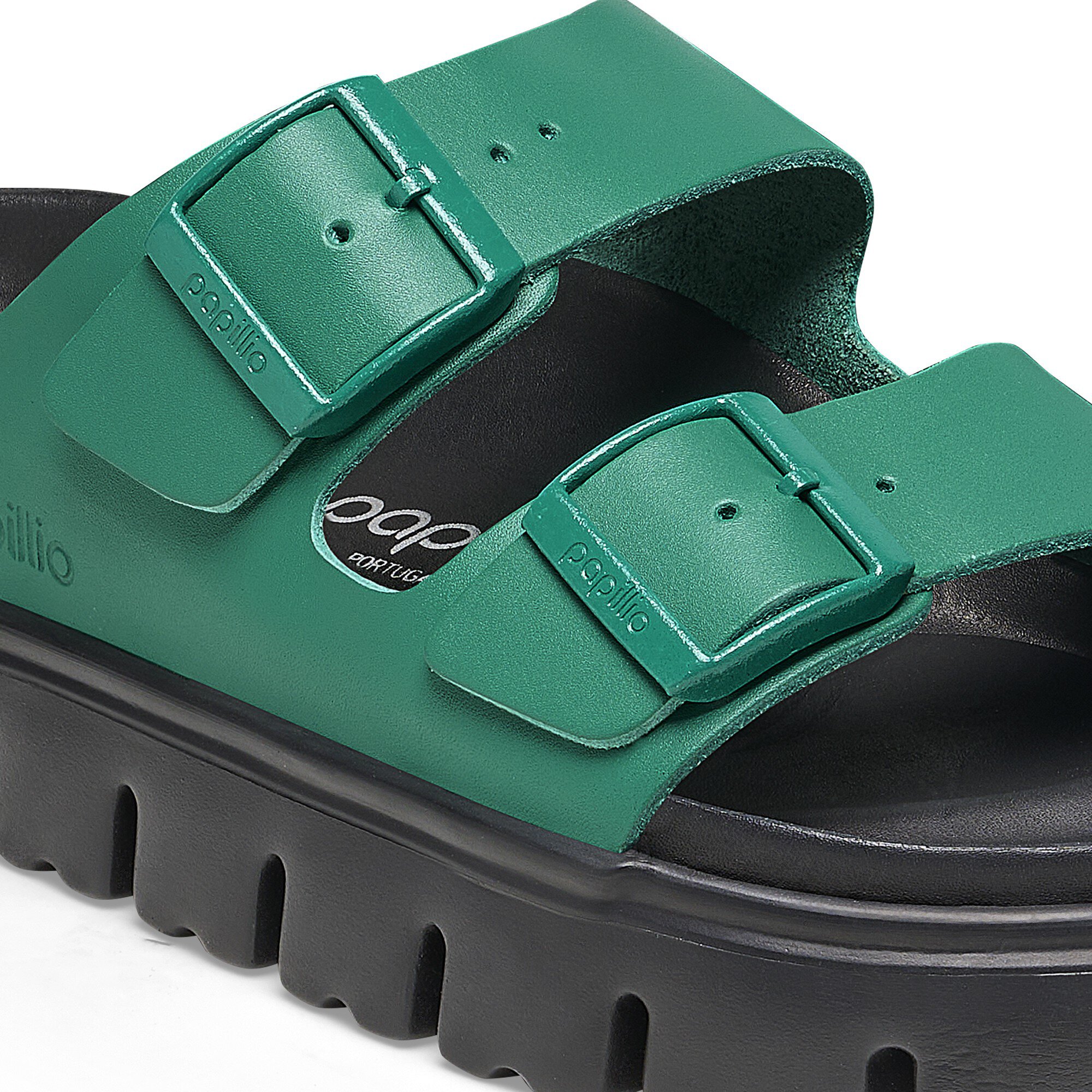 Arizona Chunky Natural Leather Digital Green | BIRKENSTOCK