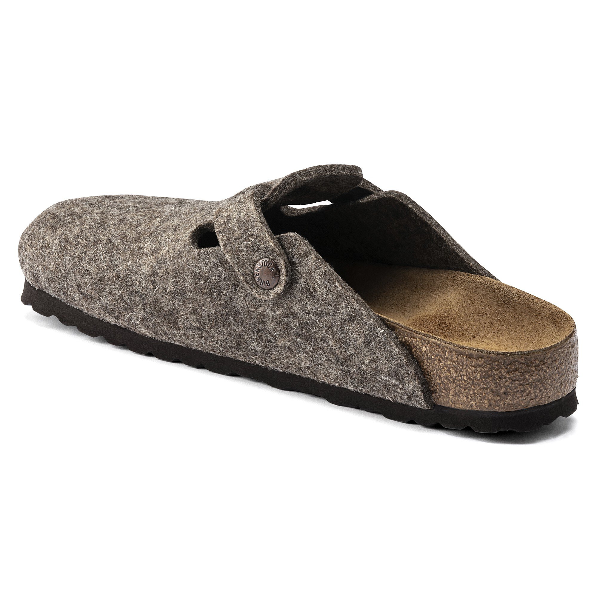 birkenstock boston grey wool