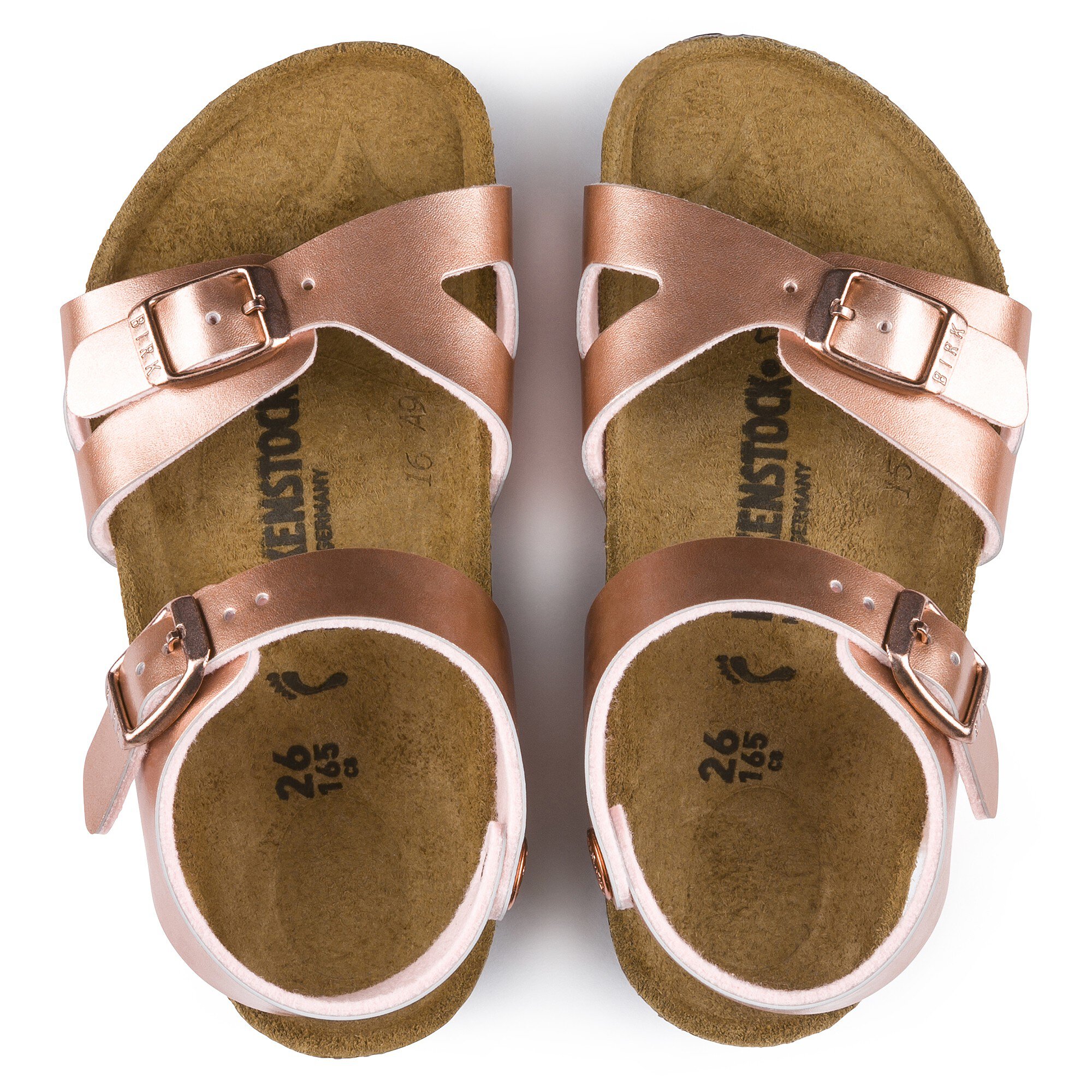 birkenstock rosa gold