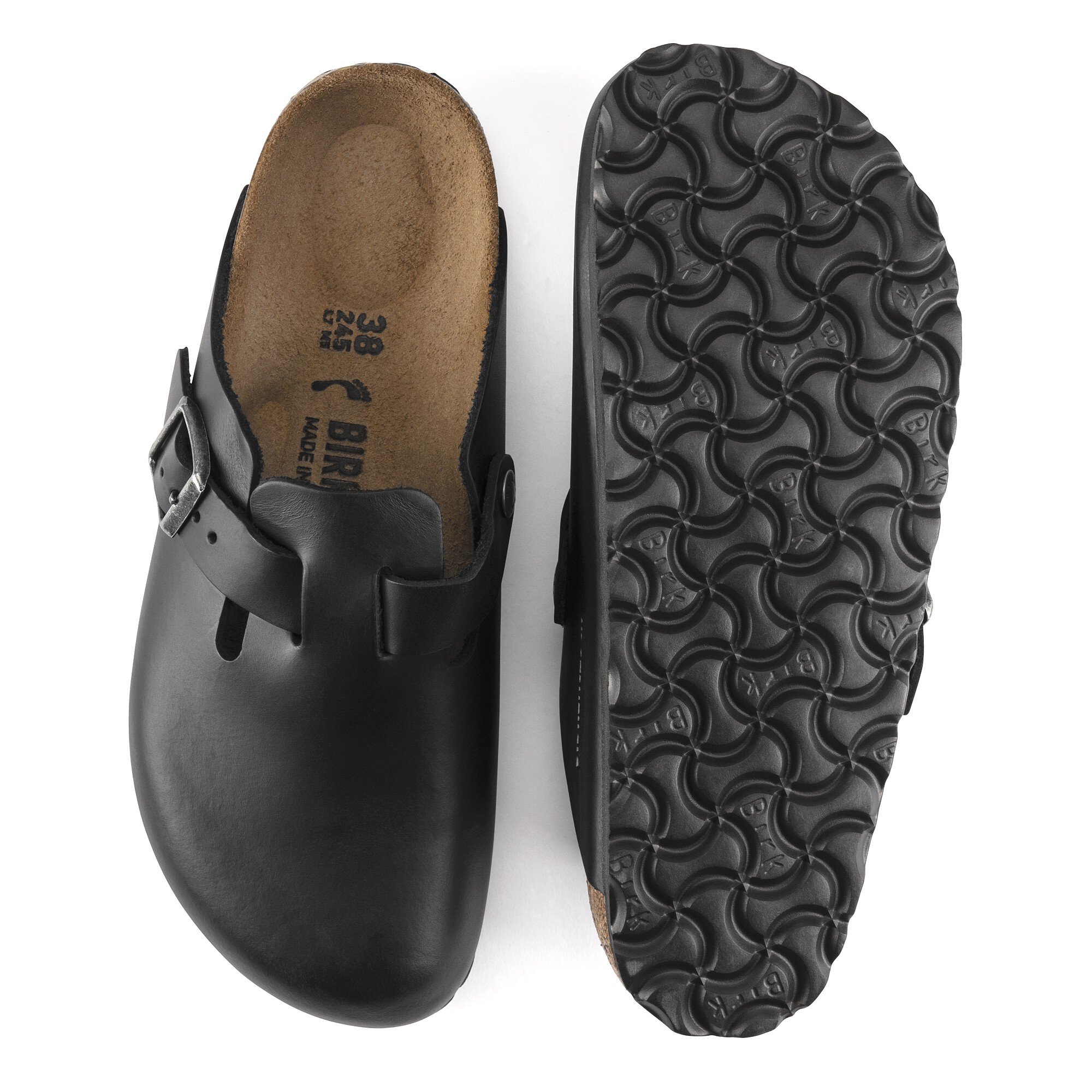 BIRKENSTOCKビルケンシュトック41ボストンオイルドレザー黒