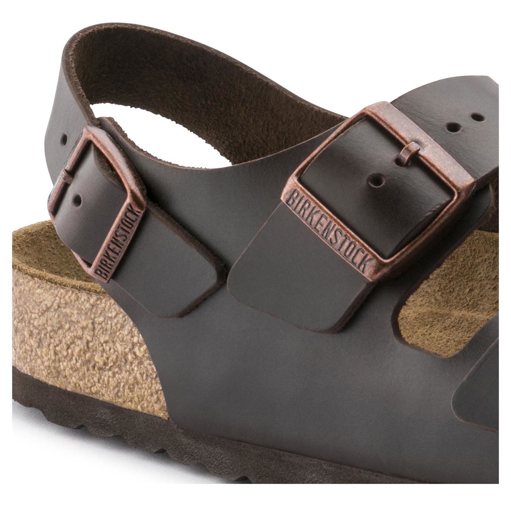 Milano Soft Footbed Smooth Leather Amalfi Testa Di Moro | BIRKENSTOCK