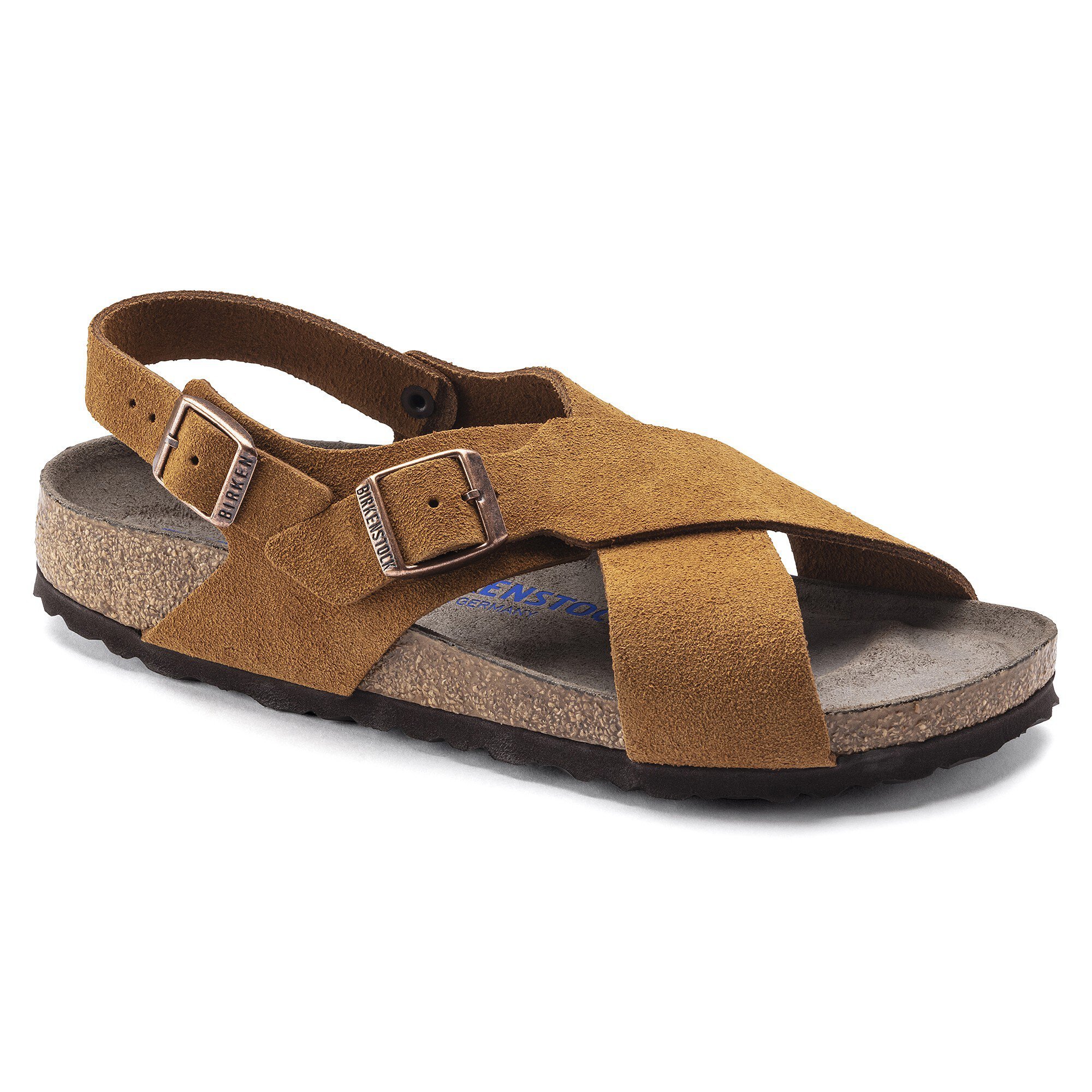 birkenstock tulum suede cross strap sandals