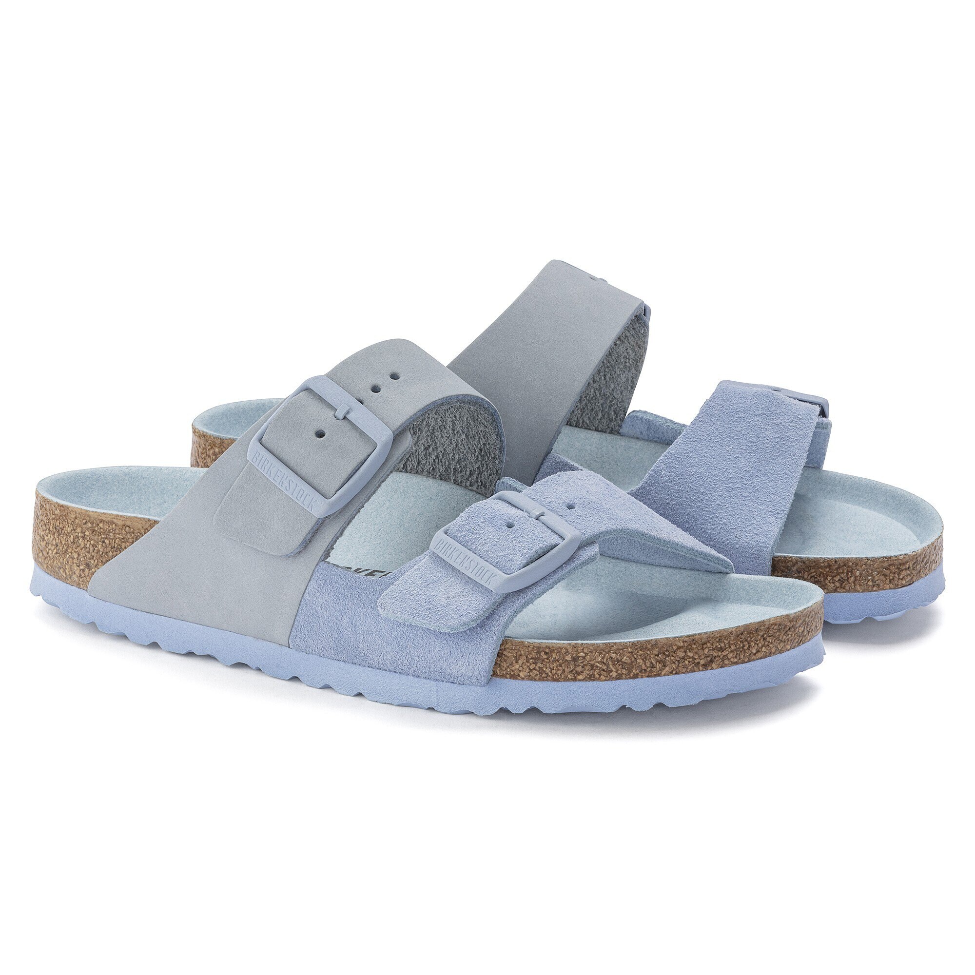 tønde Gymnastik romersk Arizona Split Nubuck/Suede Leather Dusty Blue | BIRKENSTOCK