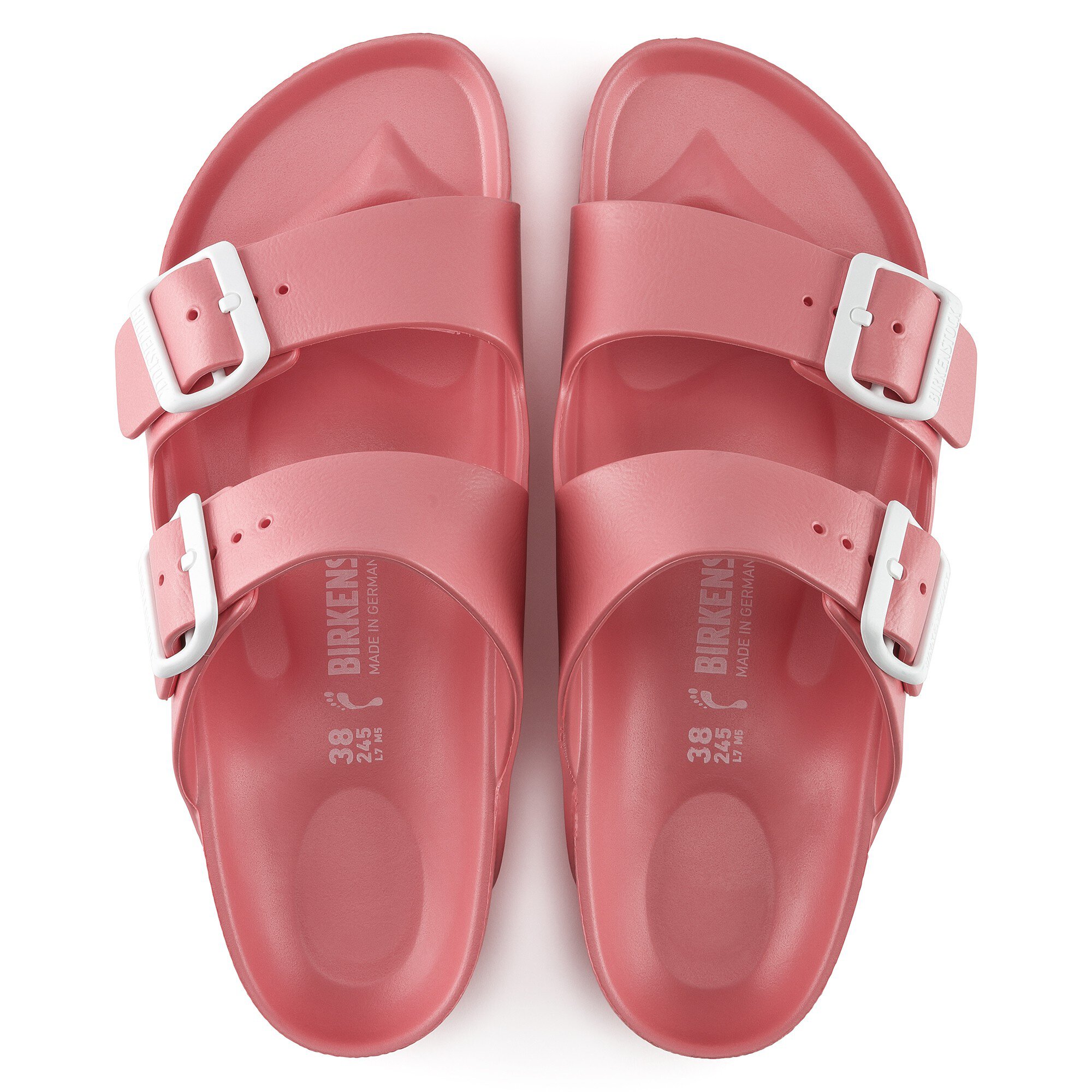 coral rubber birkenstocks