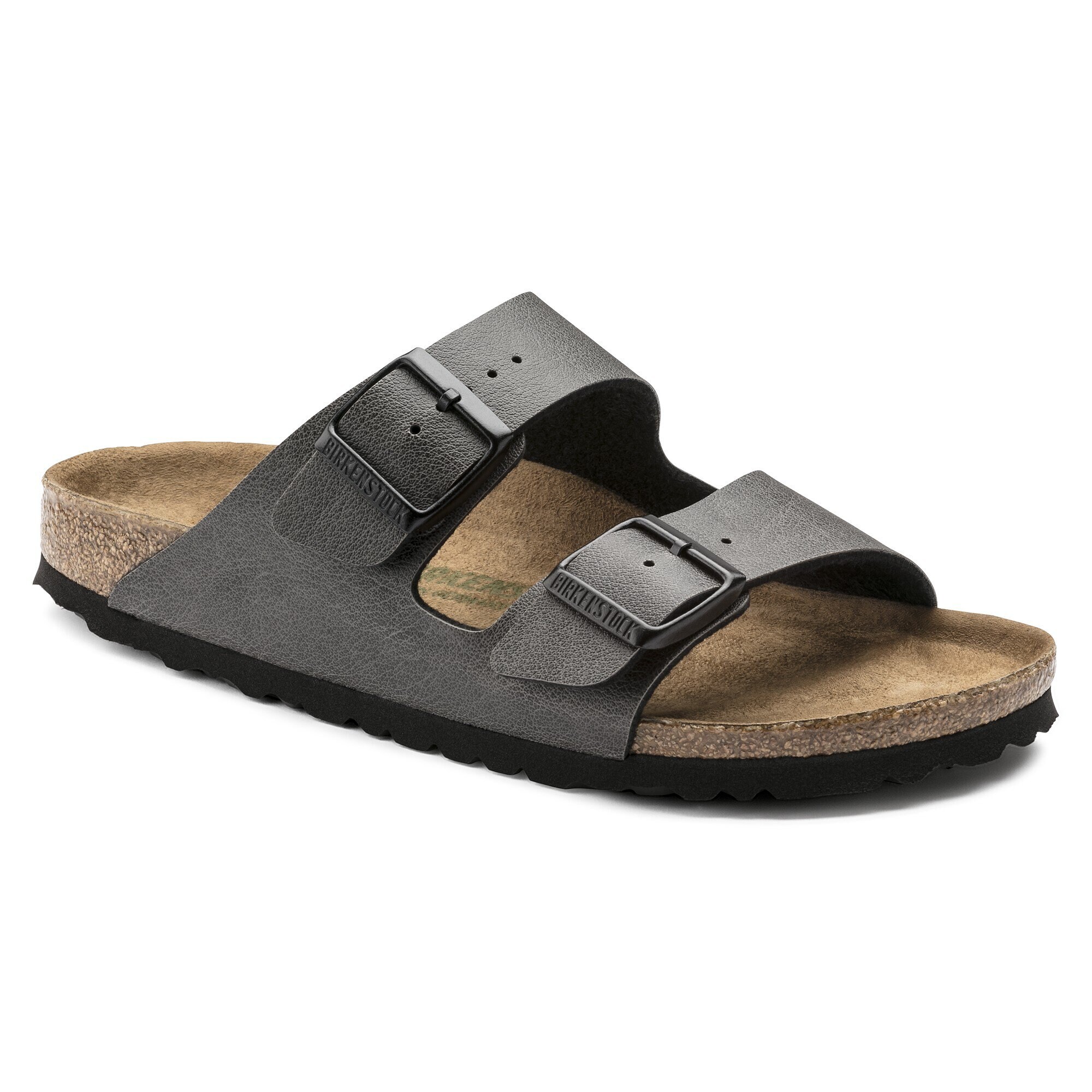birkenstock arizona vegan anthracite sandals