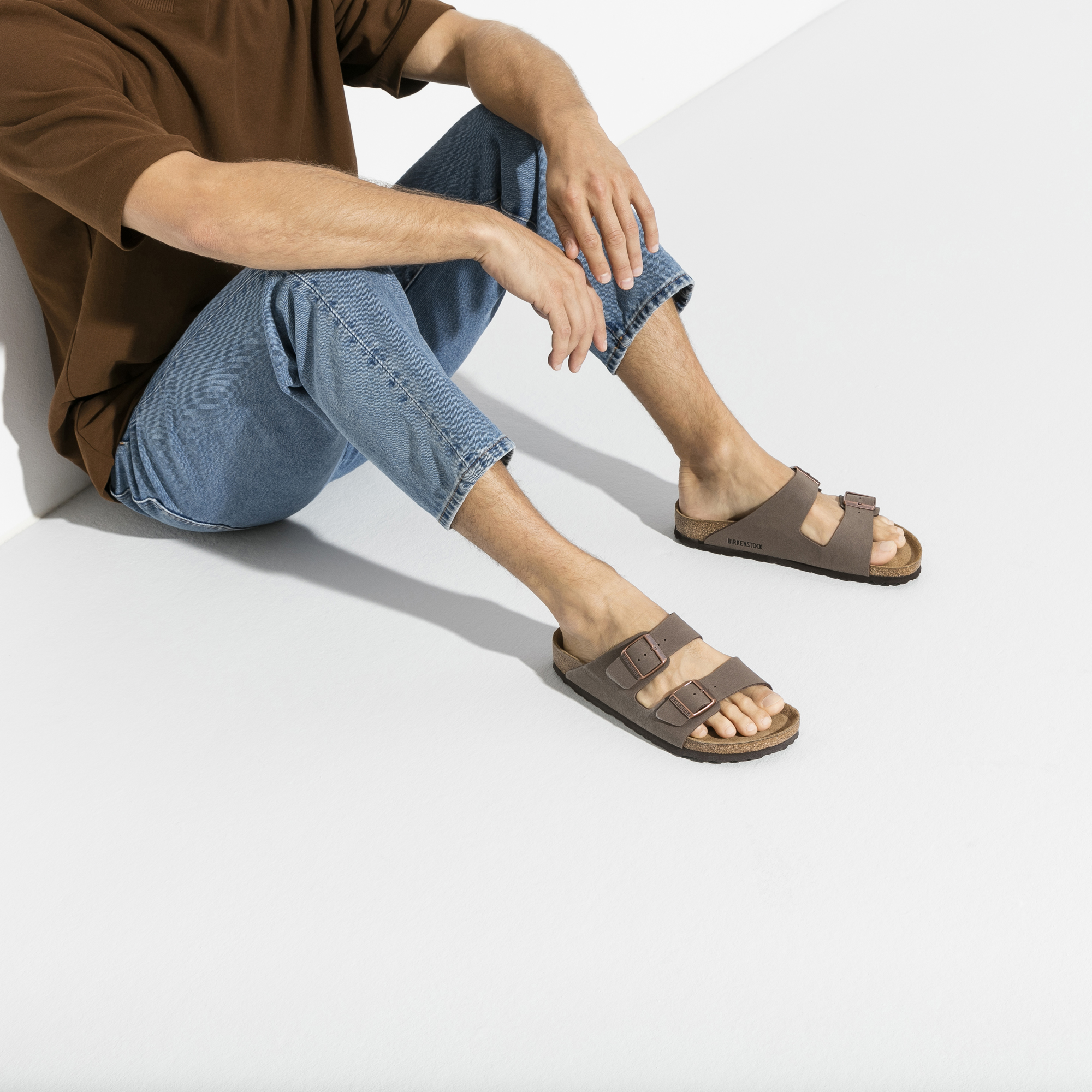 birkenstock arizona birkibuc sandal mocha