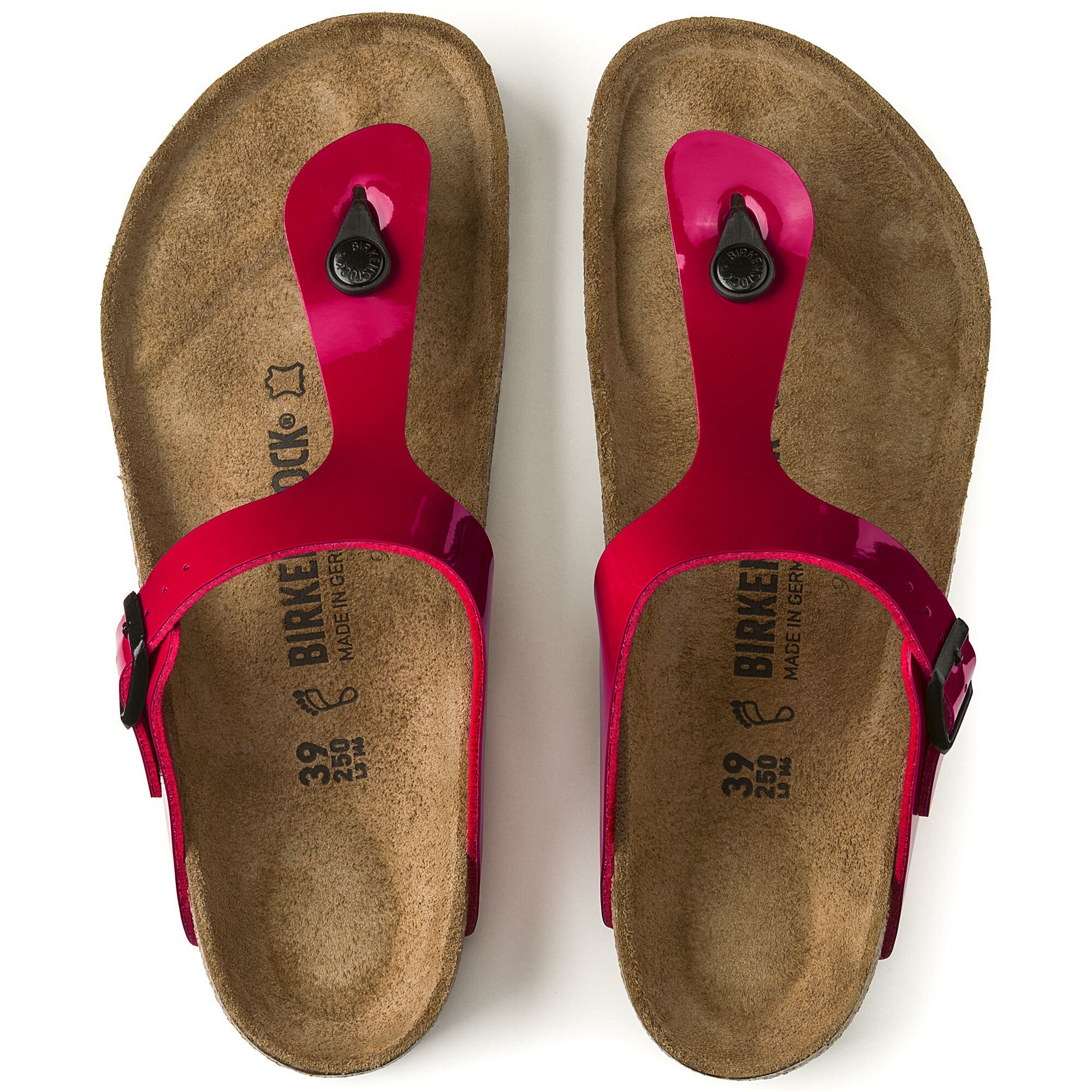 red patent birkenstocks
