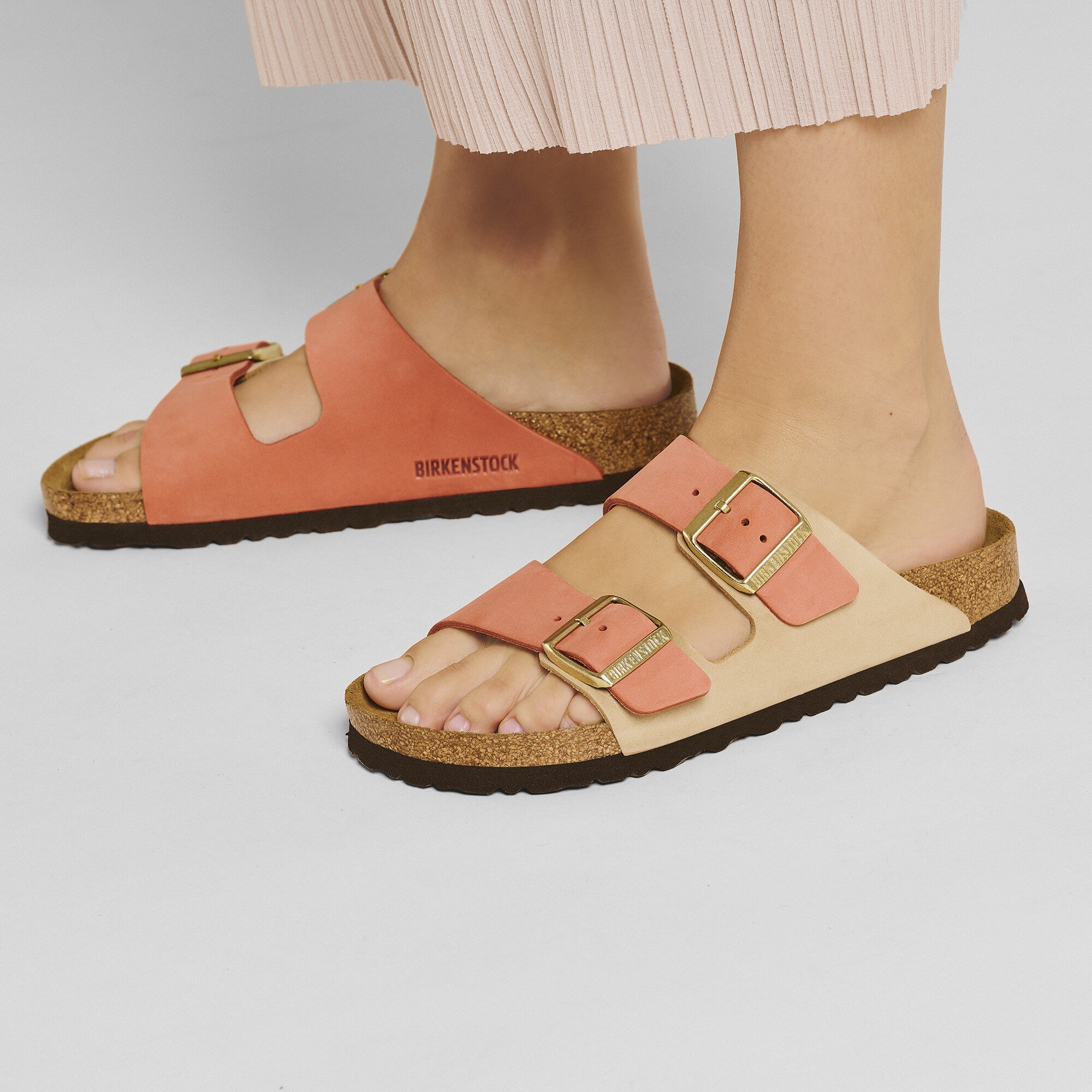 Arizona Nubuck Leather Mars Red/Sandcastle | BIRKENSTOCK