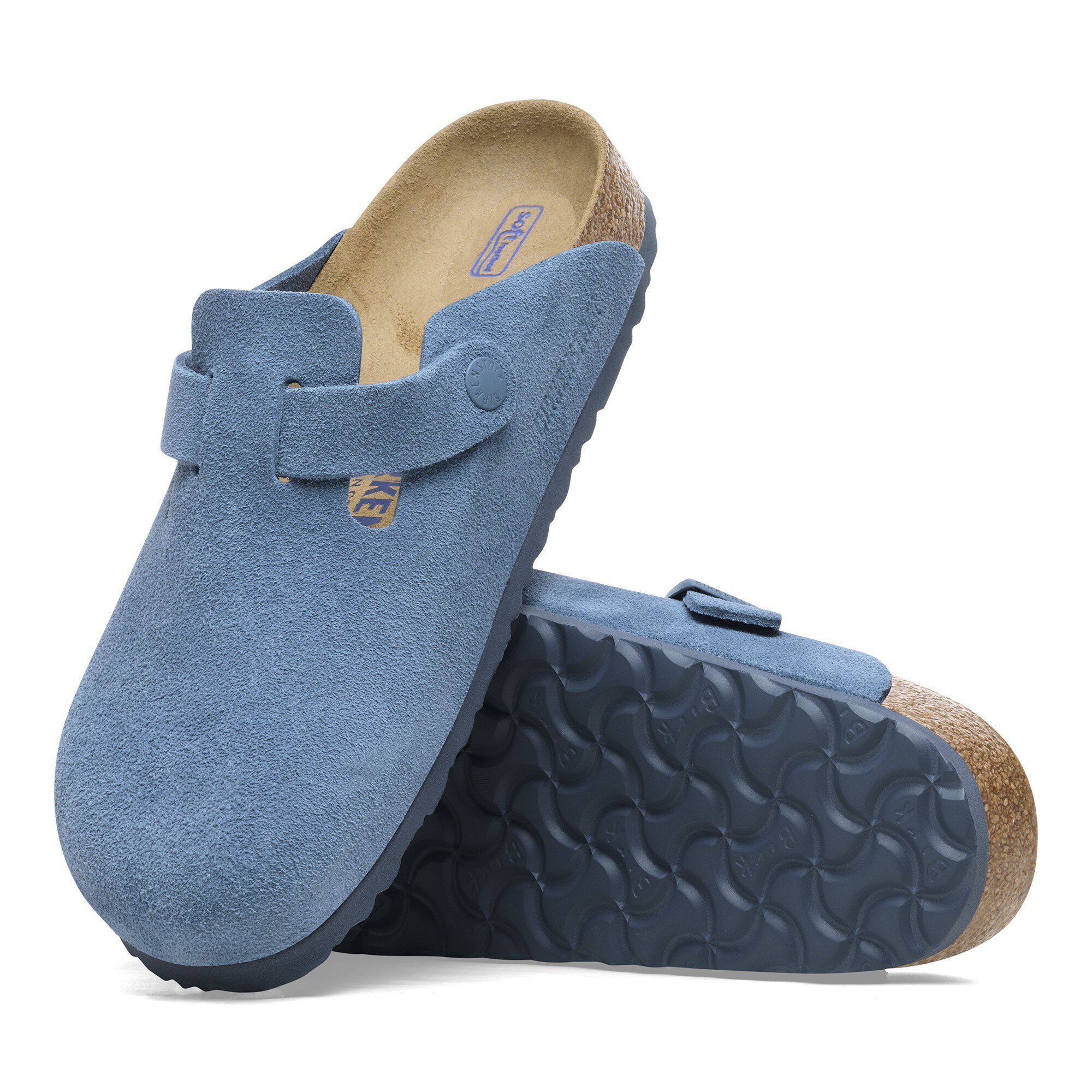 Birkenstock light blue suede deals