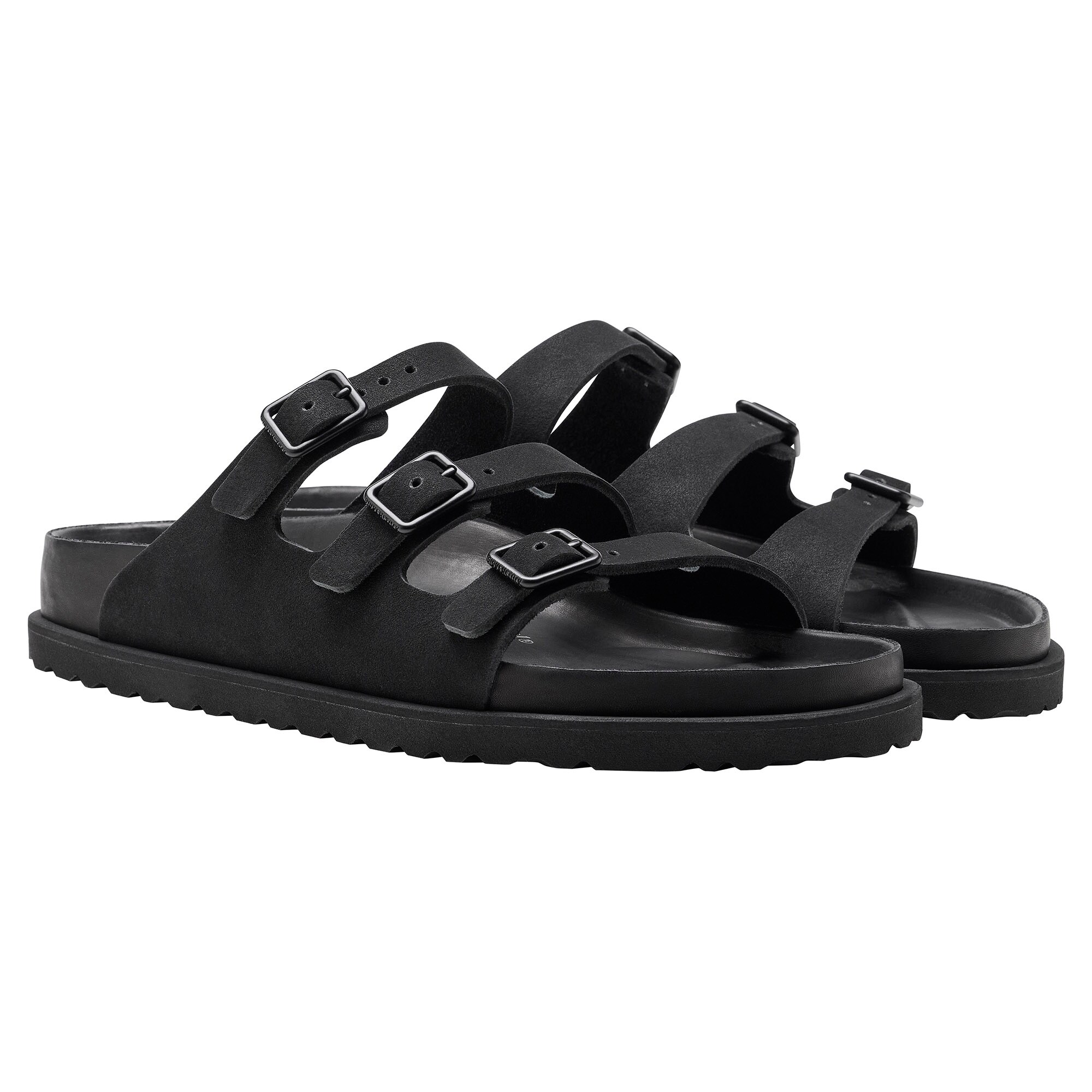 Florida Suede Sandals in Black - Birkenstock 1774