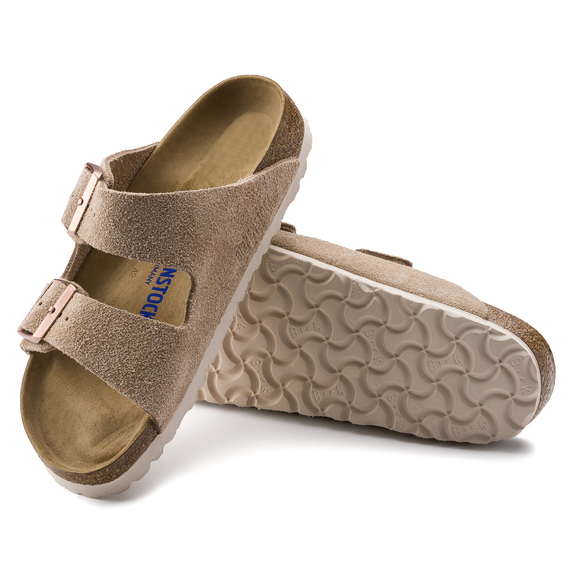 Birkenstock Arizona Soft Footbed Suede Leather | Nude 