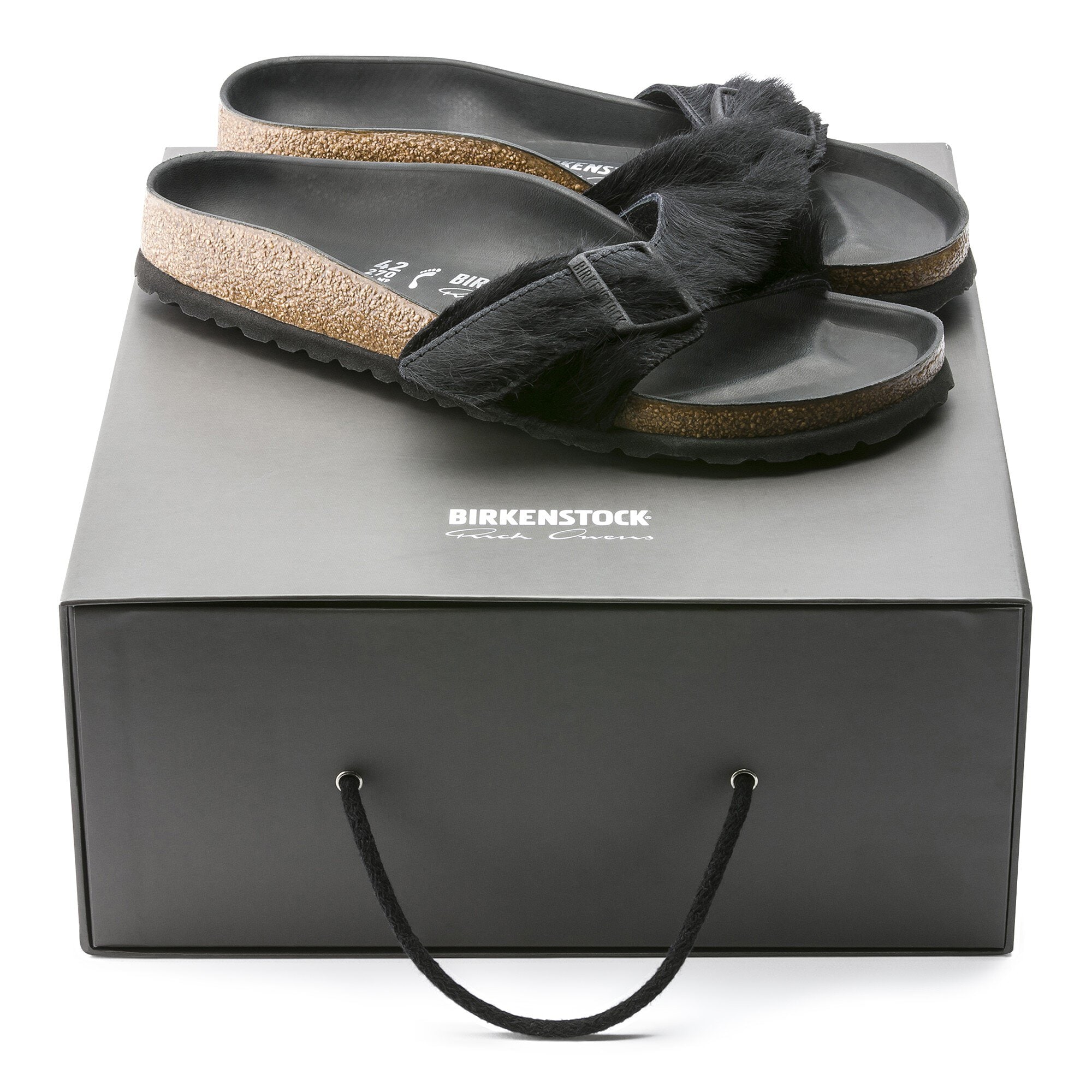 Rick Owens Madrid Cowhide Longhair Black | BIRKENSTOCK Rick Owens Madrid Cowhide Longhair Black | BIRKENSTOCK