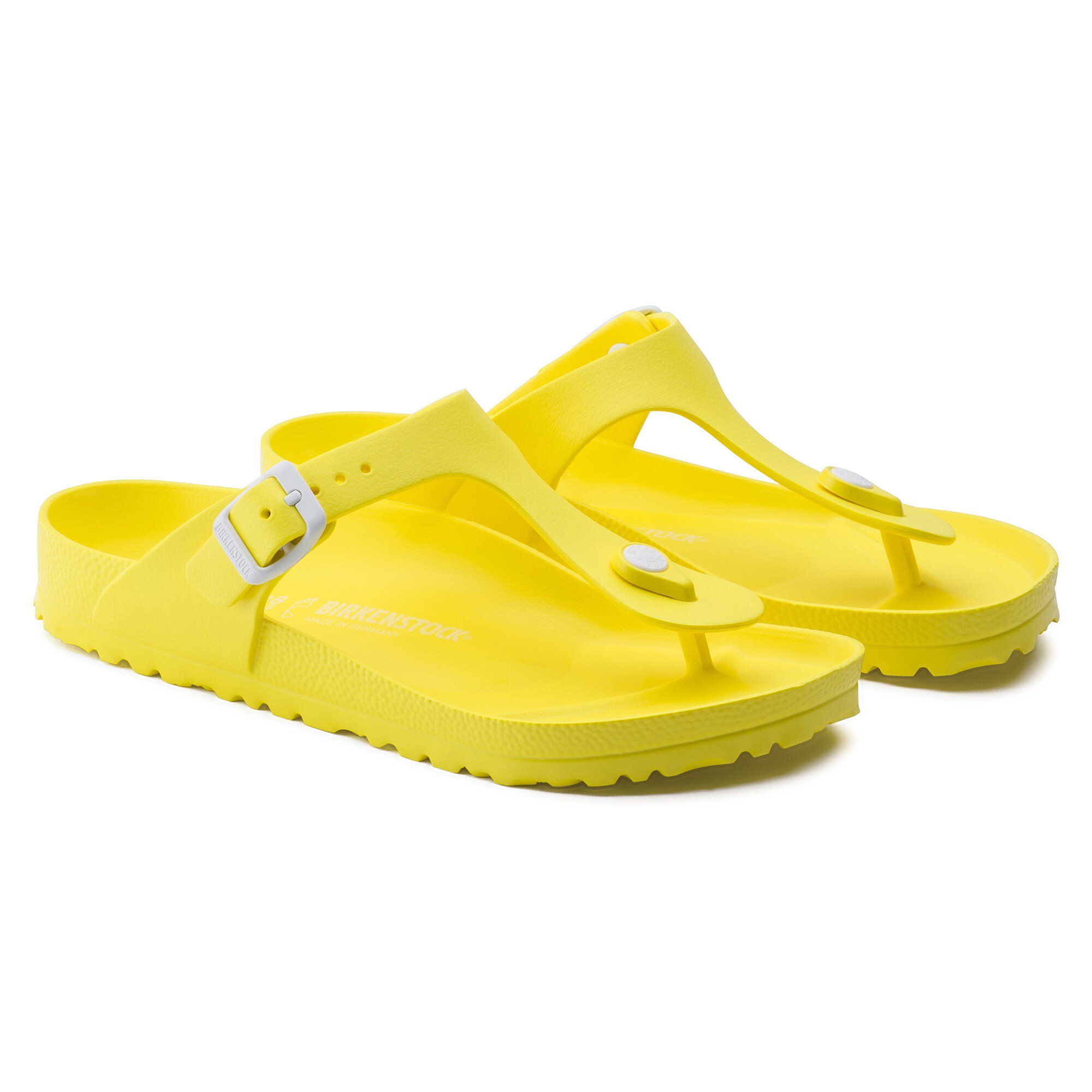 yellow rubber birkenstocks