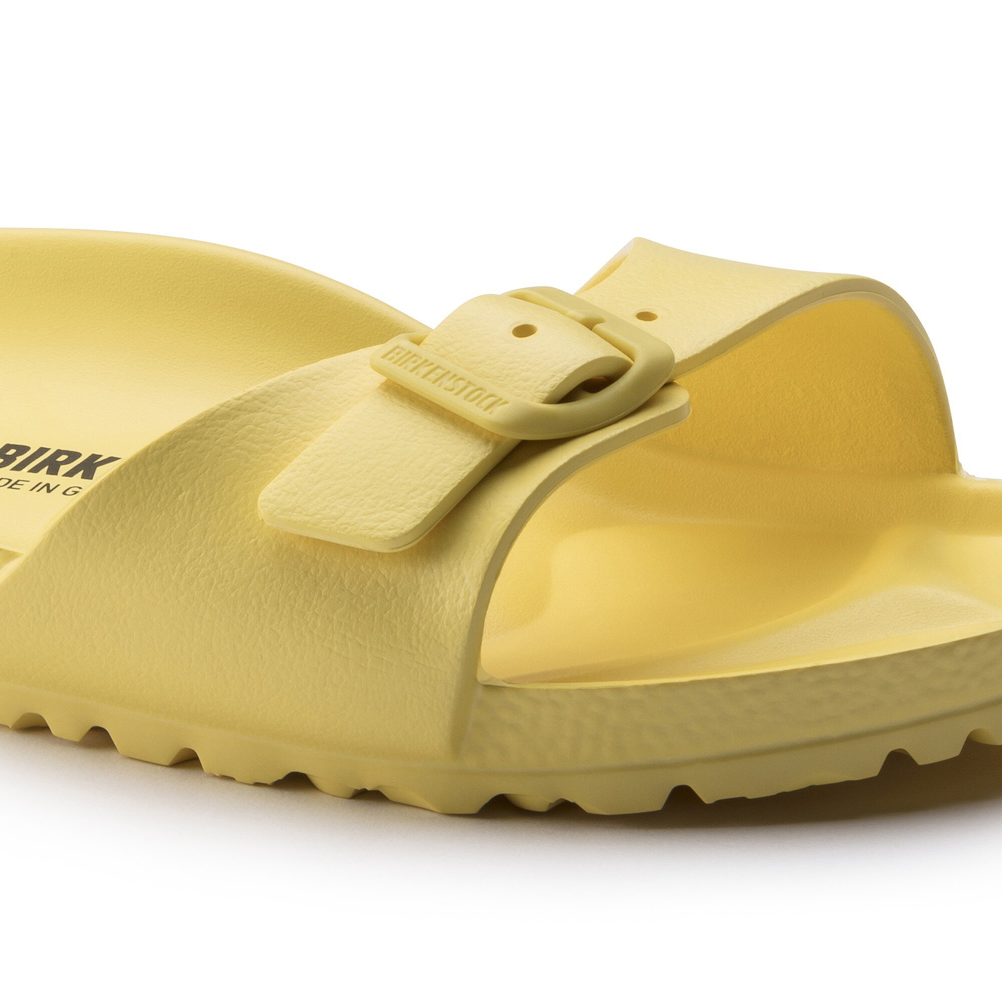 soft yellow birkenstocks