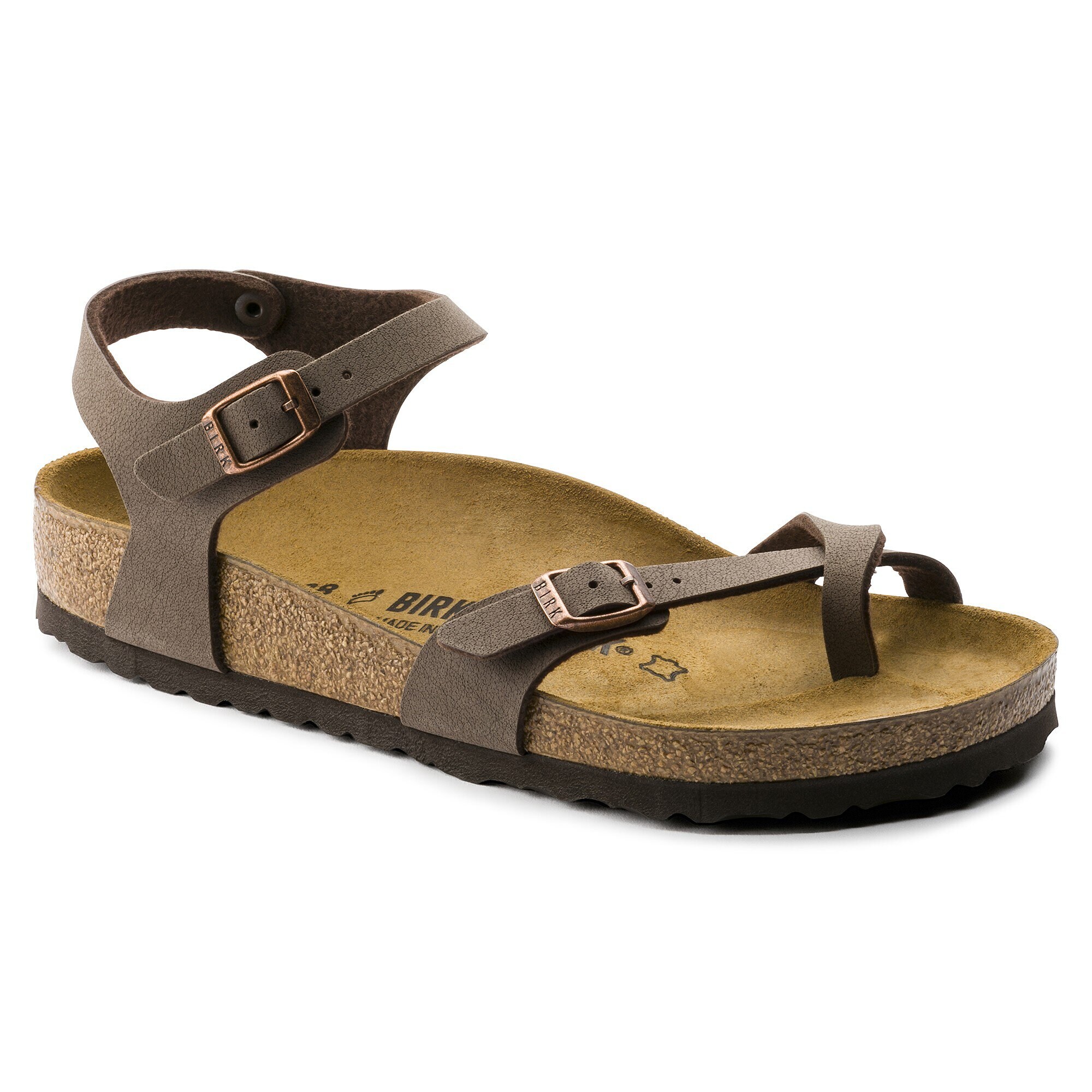 Taormina Birko-Flor Nubuck Mocha White | BIRKENSTOCK