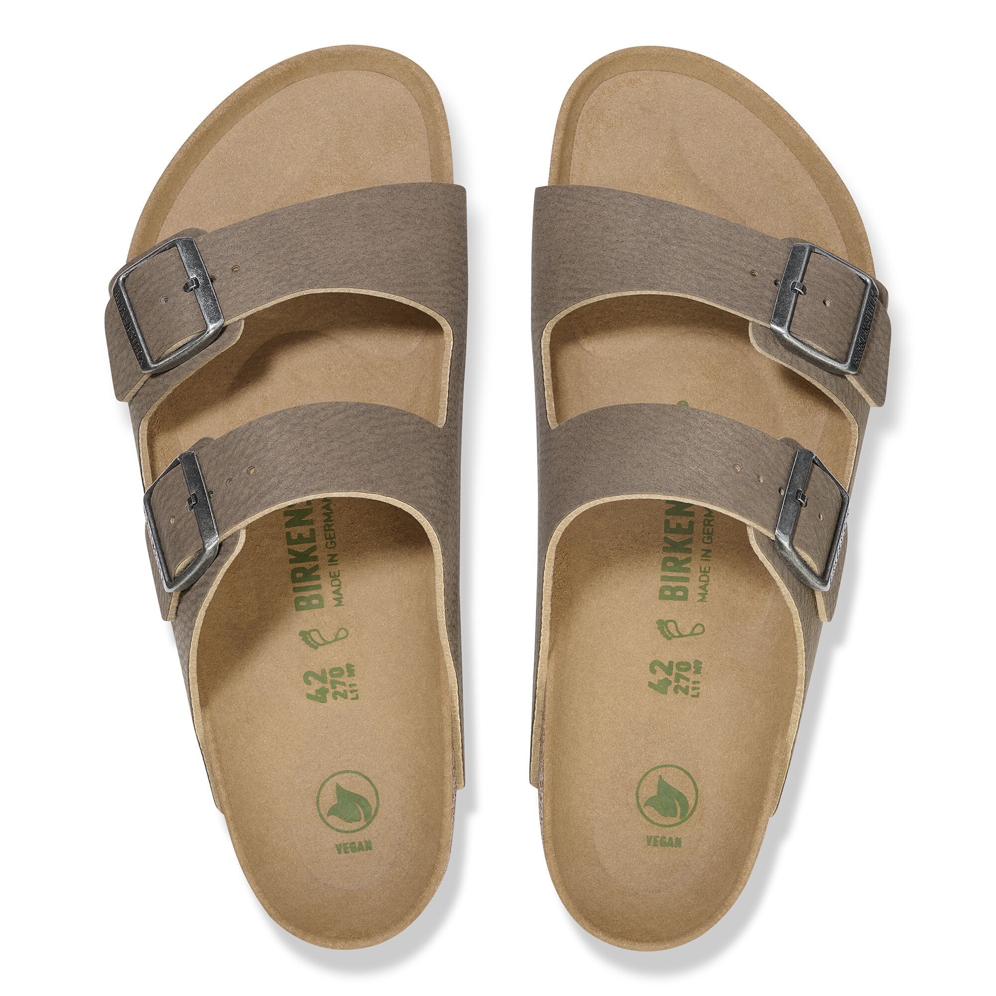 Birkenstock vegan arizona in stone on sale