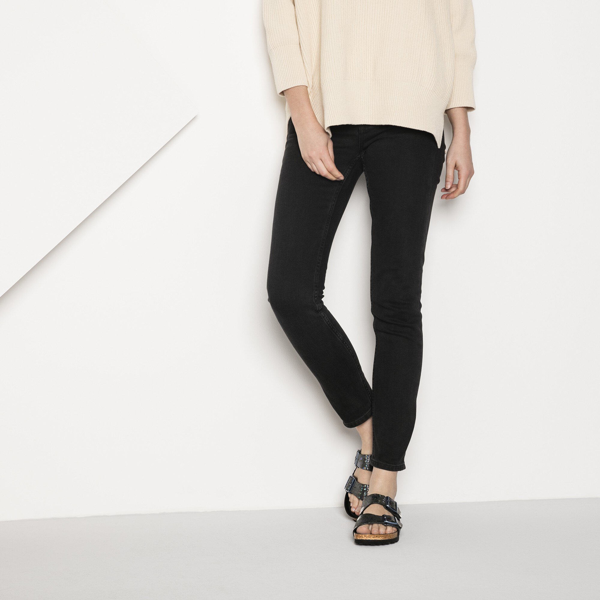 birkenstock arizona natural leather black