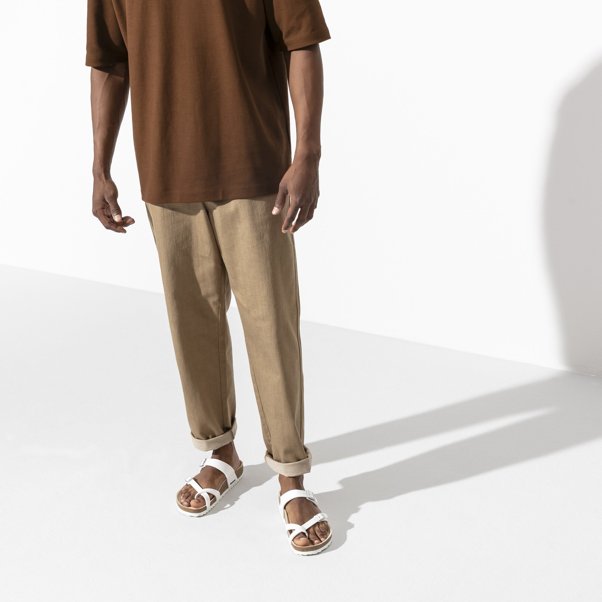 all white birkenstocks mens