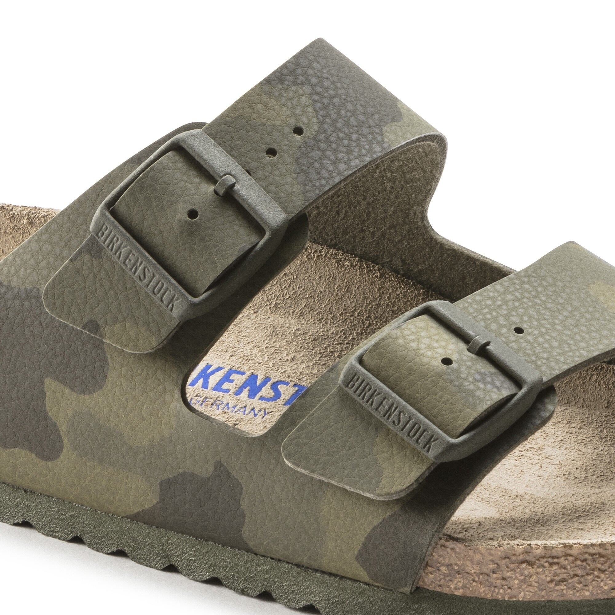 green camo birkenstocks