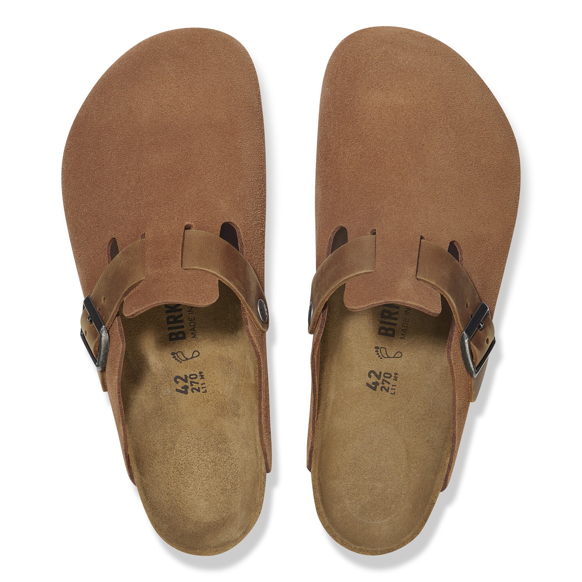 Boston BS Mixed Leather Concrete Gray | BIRKENSTOCK