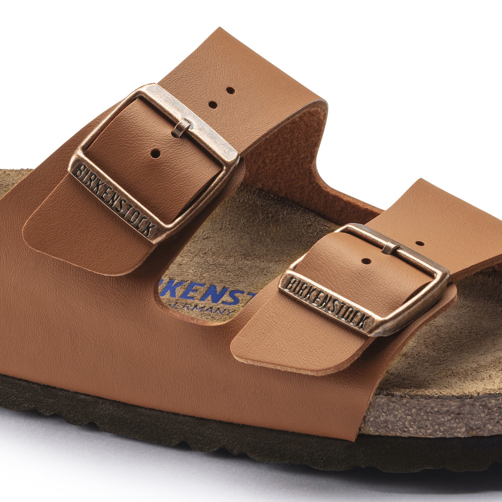 Birkenstock arizona soft outlet footbed tan