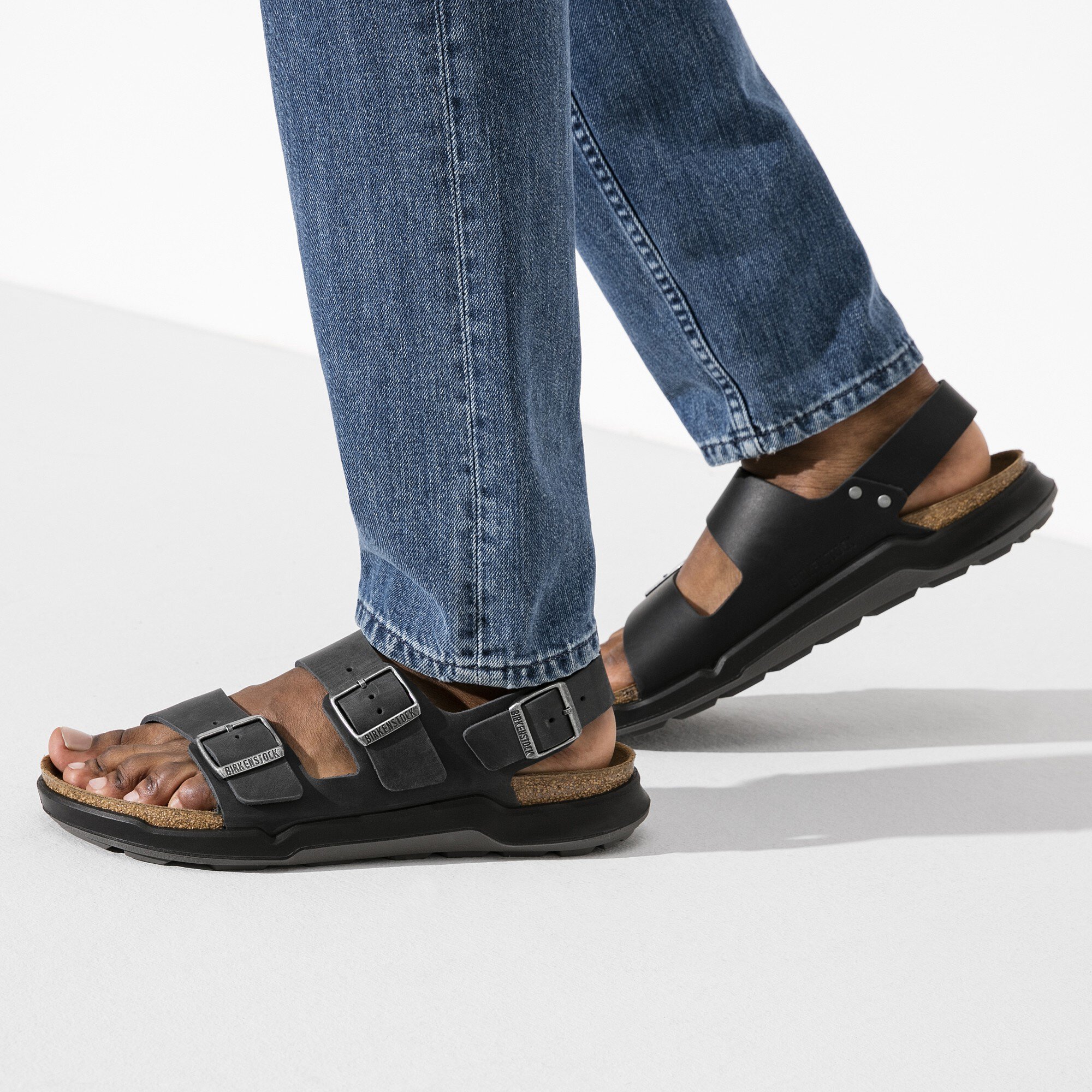 Milano Rugged Men Oiled Black | BIRKENSTOCK