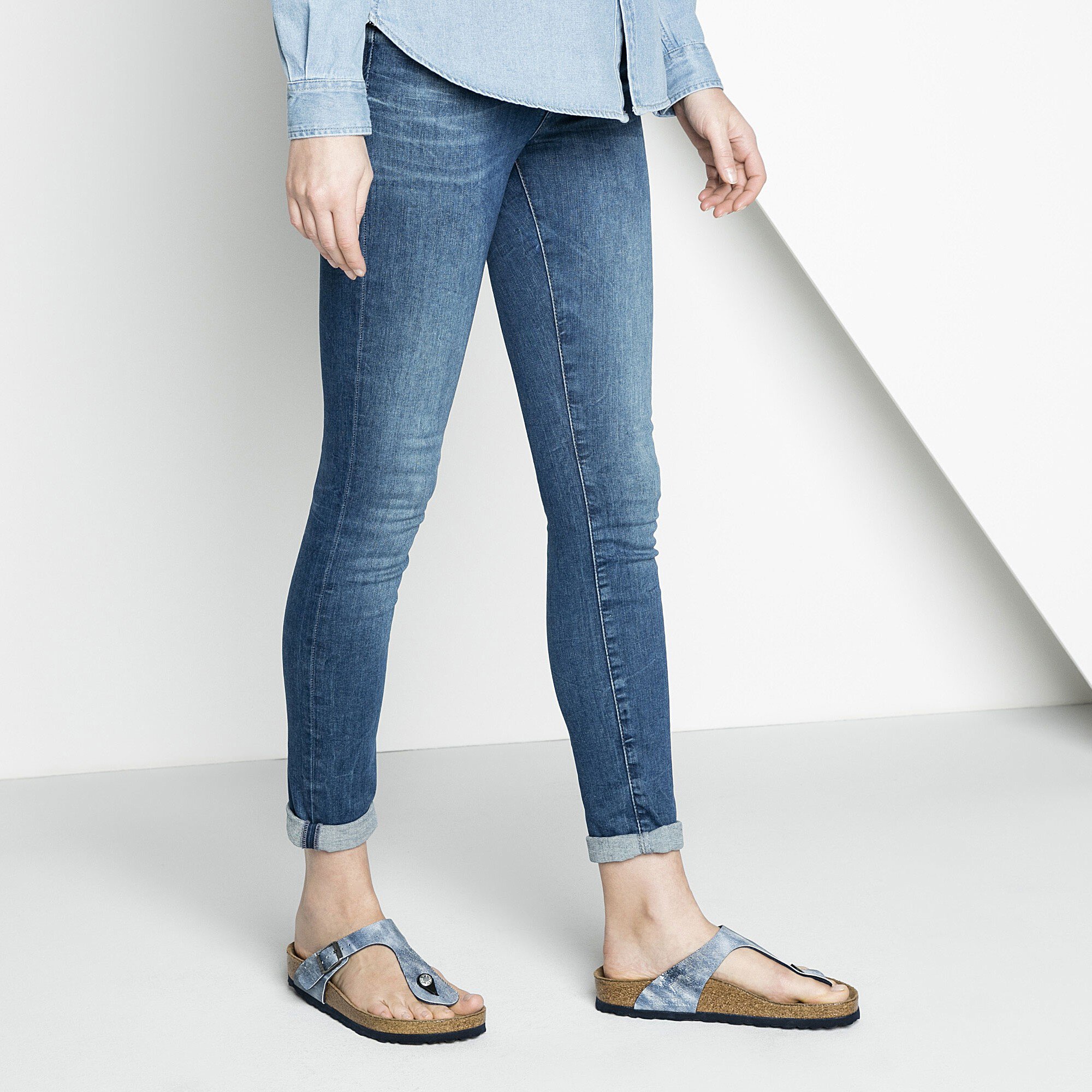 Gizeh Birko-Flor Jeans Washed Out Blue 