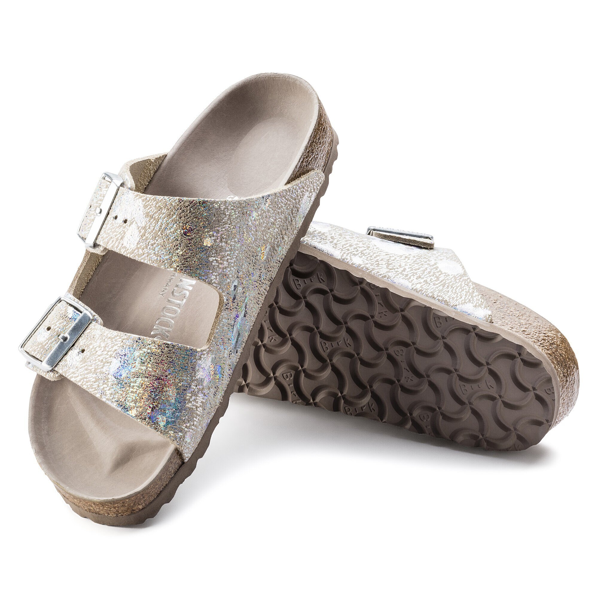 birkenstock spotted metallic