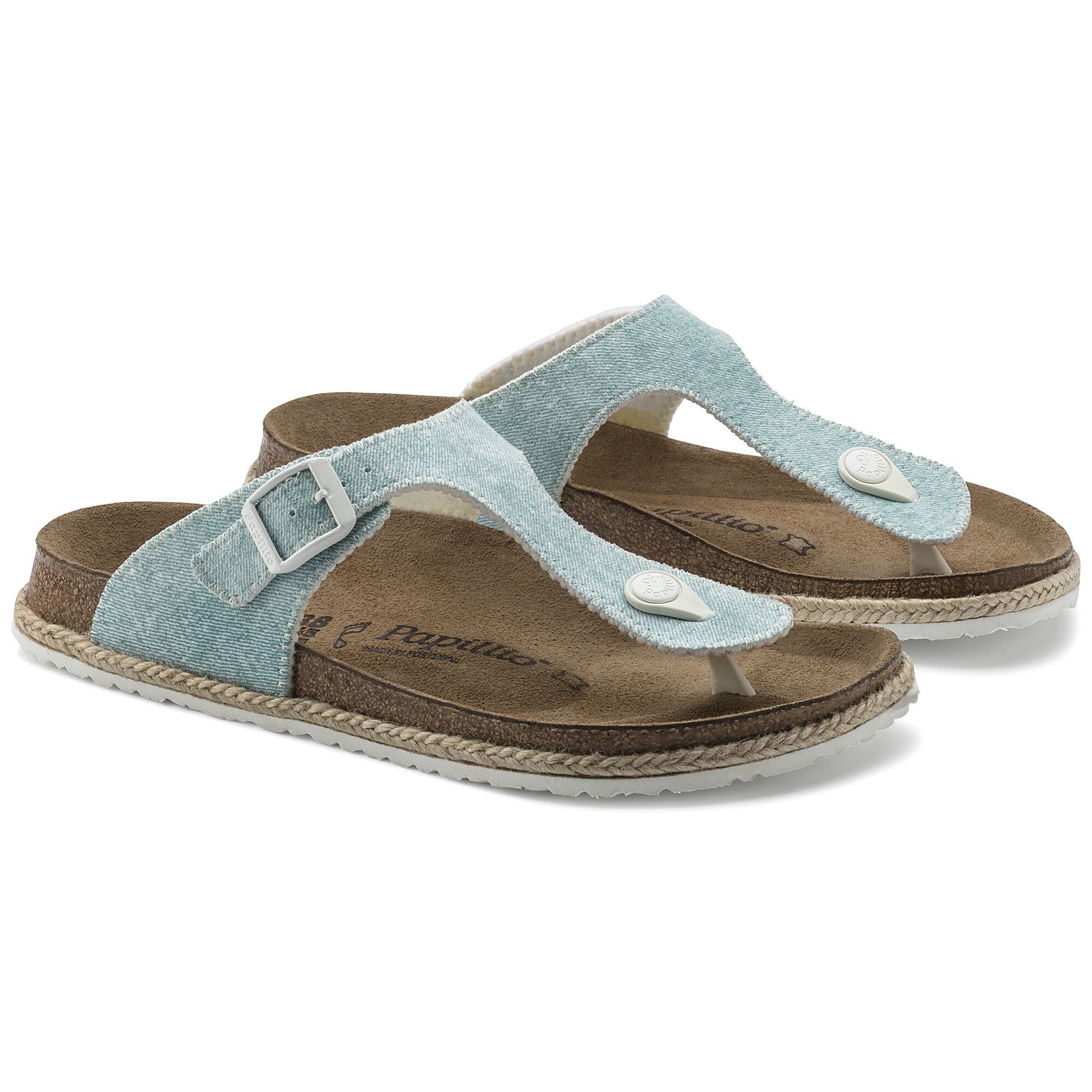 soft blue birkenstocks