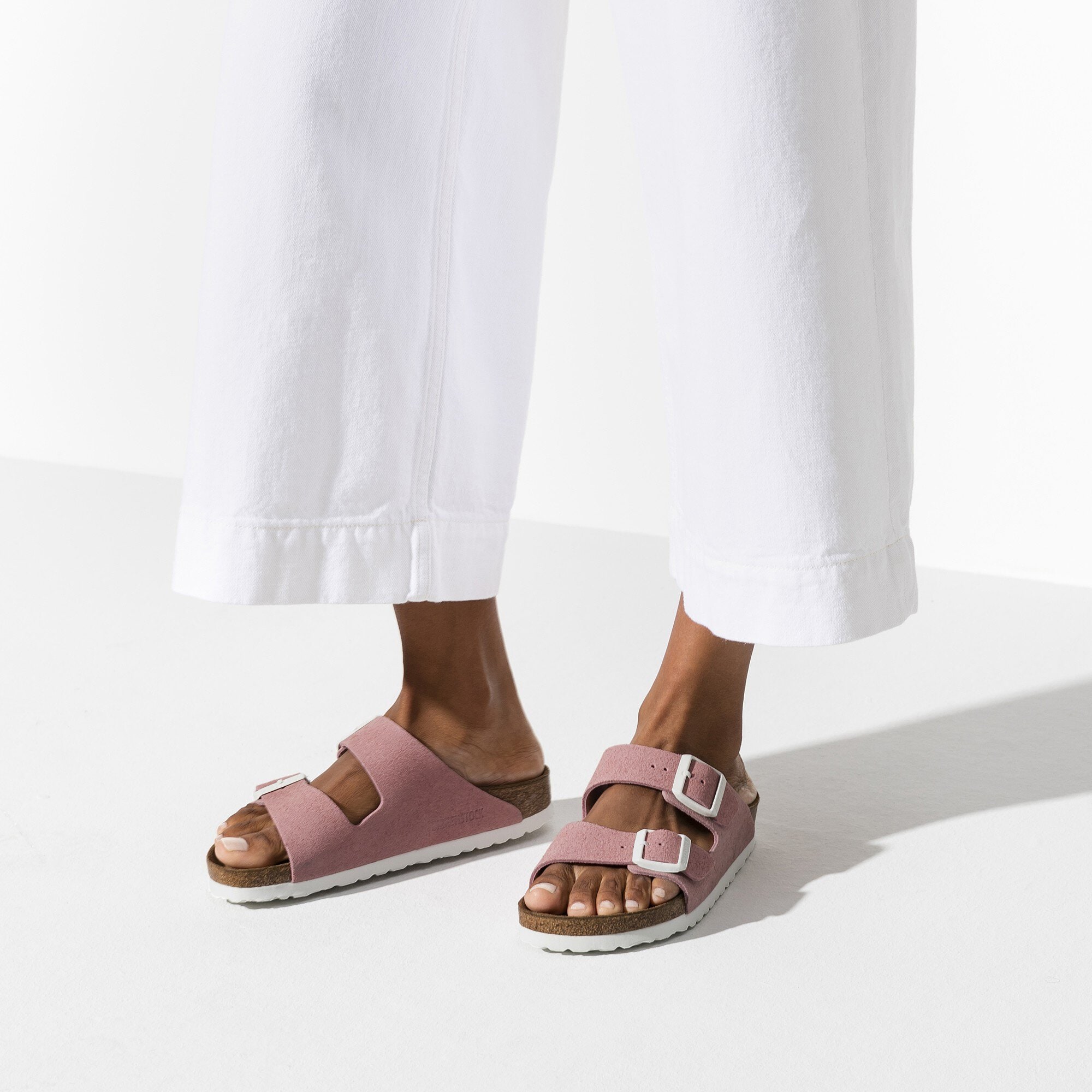 Arizona Soft Footbed Suede Leather Rose | BIRKENSTOCK