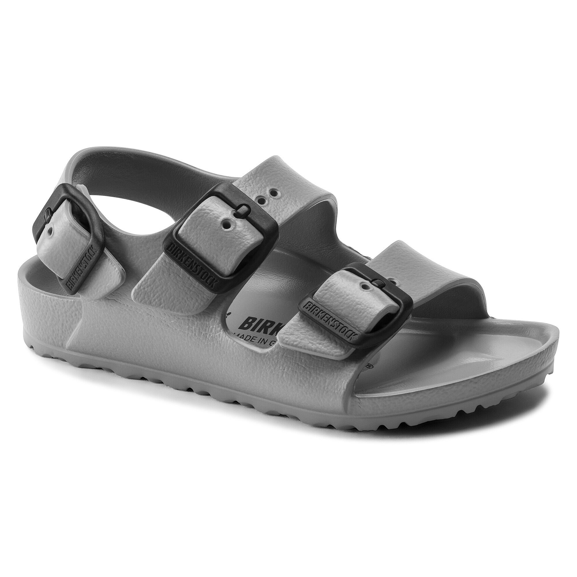 gray birkenstock sandals